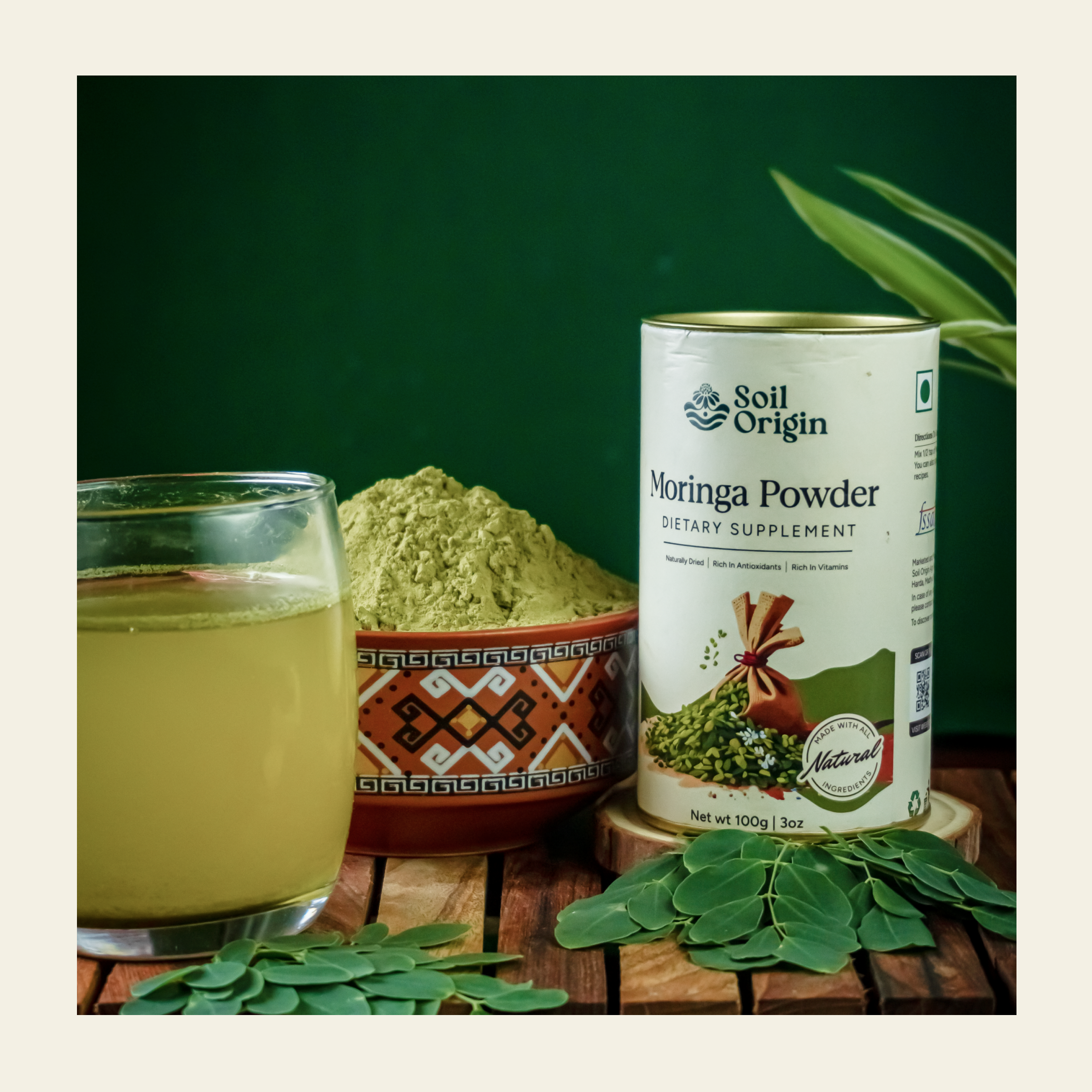 Soil Origin Moringa Powder - 100 Gm