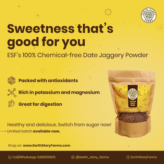 Earth Story Farms Date Jaggery Powder
