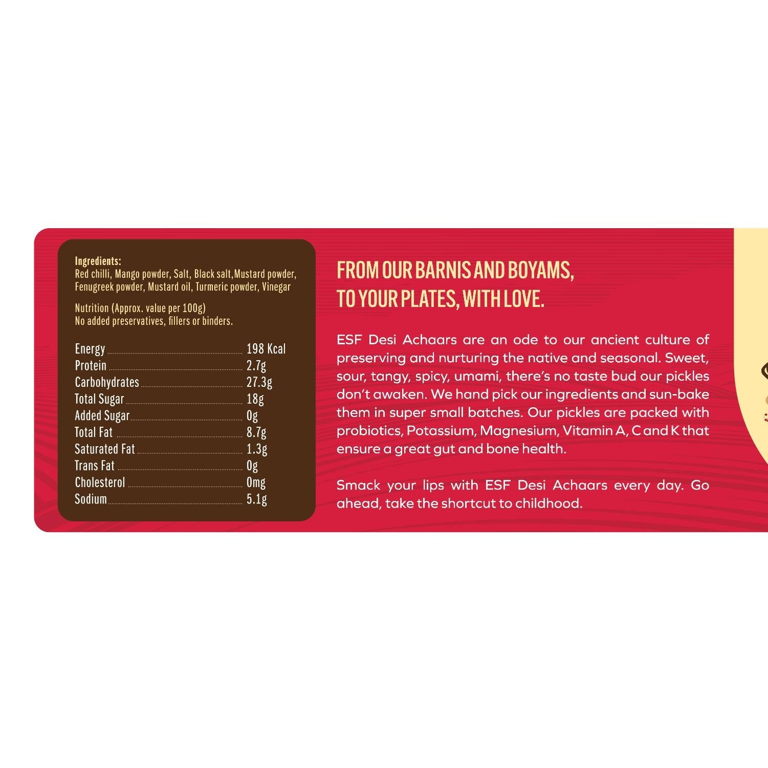 Earth Story Farms Pickles Bhari Laal Mirch Red Stuffed Chilli 250 g