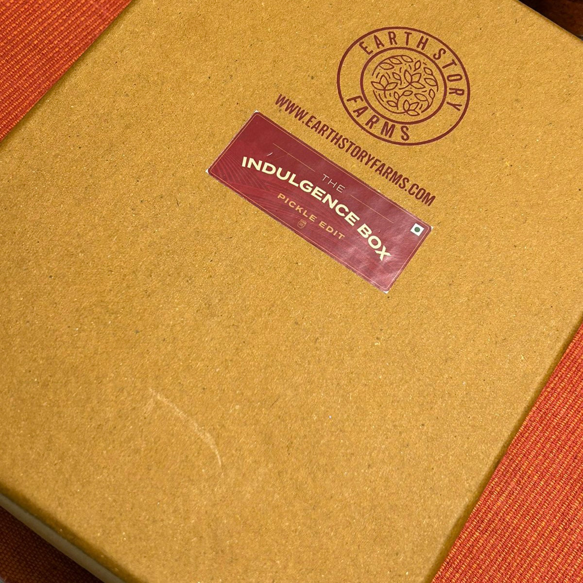 Earth Story Farms The Indulgence Box - Pickle Edit Meethi Ber,Meethi Imli, Aam Gur,Meetha Nimnoo 4 x 100 g