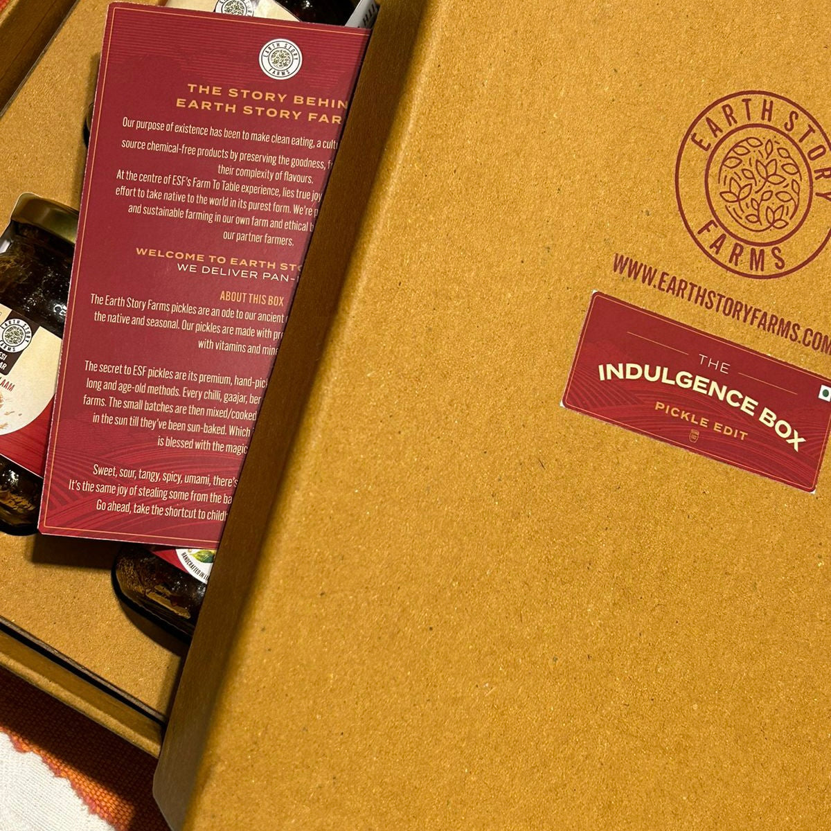 Earth Story Farms The Indulgence Box - Pickle Edit Meethi Ber,Meethi Imli, Aam Gur,Meetha Nimnoo 4 x 100 g