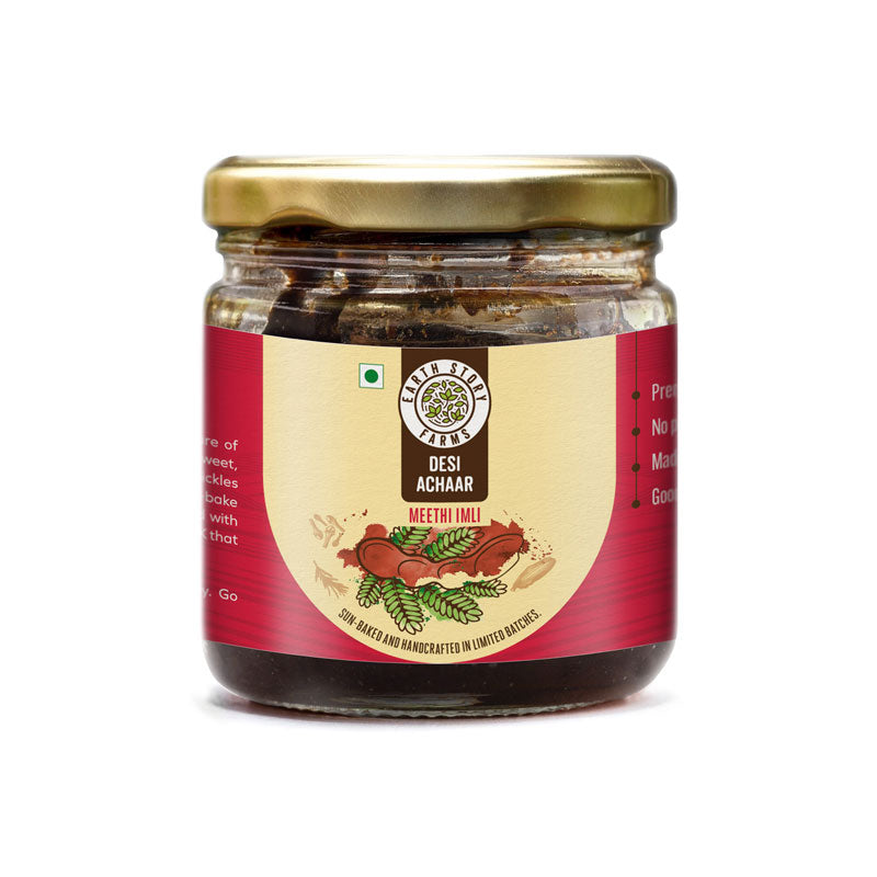 Earth Story Farms The Indulgence Box - Pickle Edit Meethi Ber,Meethi Imli, Aam Gur,Meetha Nimnoo 4 x 100 g