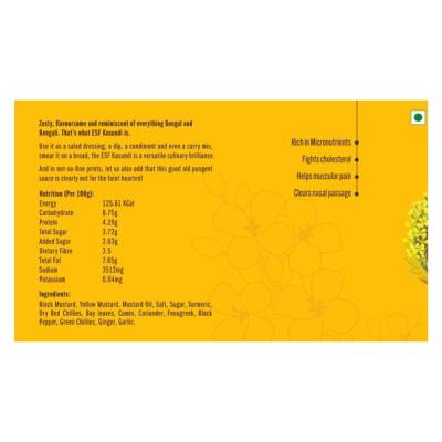 Earth Story Farms Desi Kasundi Bengali Mustard Sauce 200 g