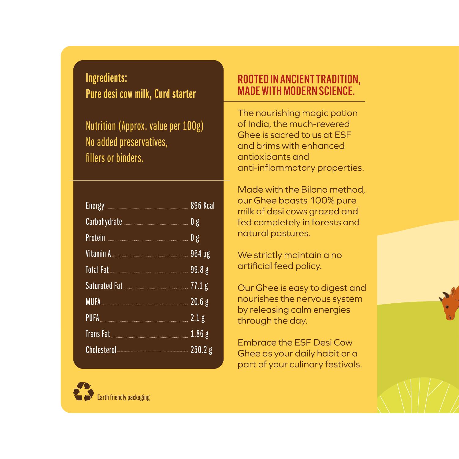 Earth Story Farms Desi Cow Ghee 500 g