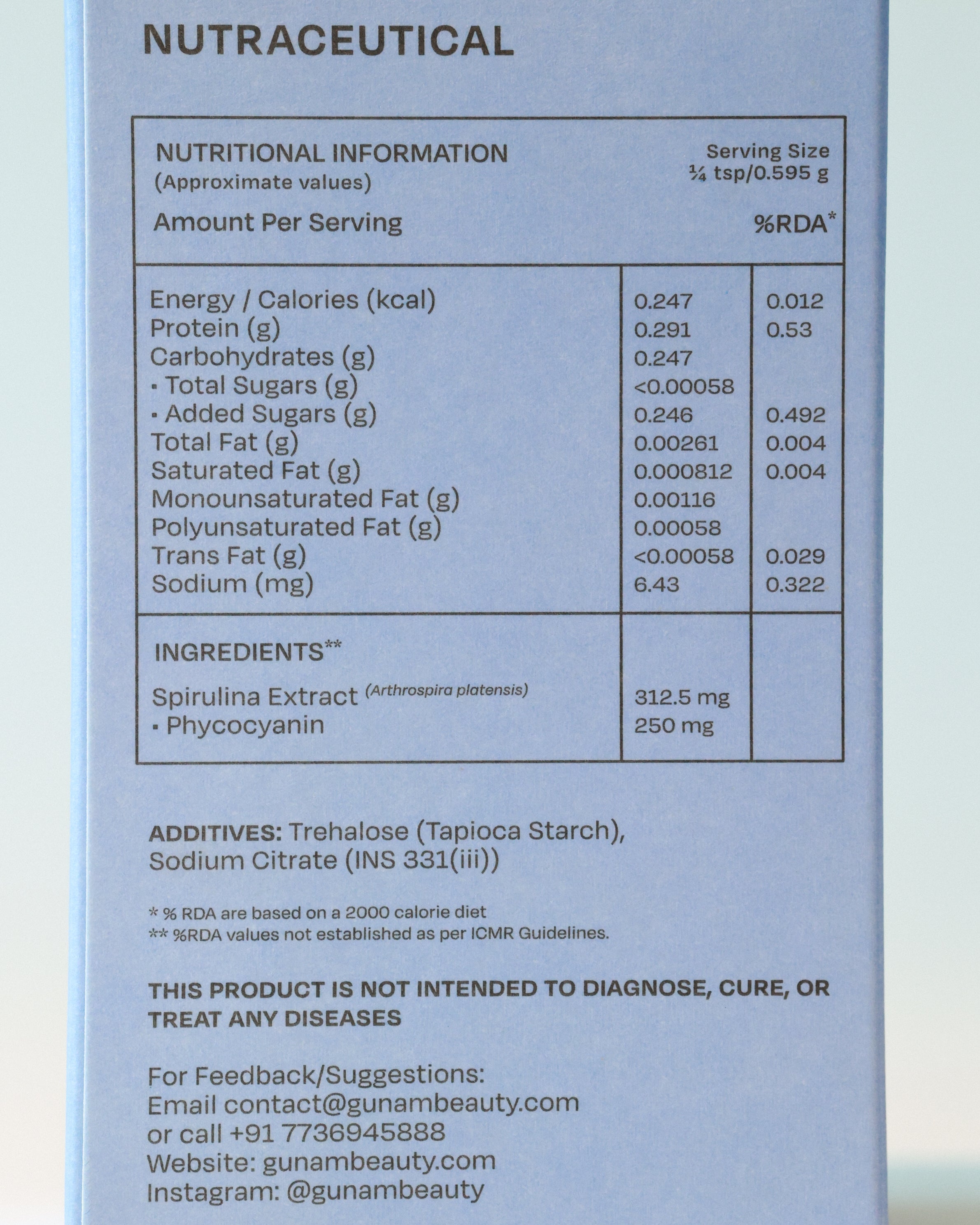 Gunam Blue Spirulina