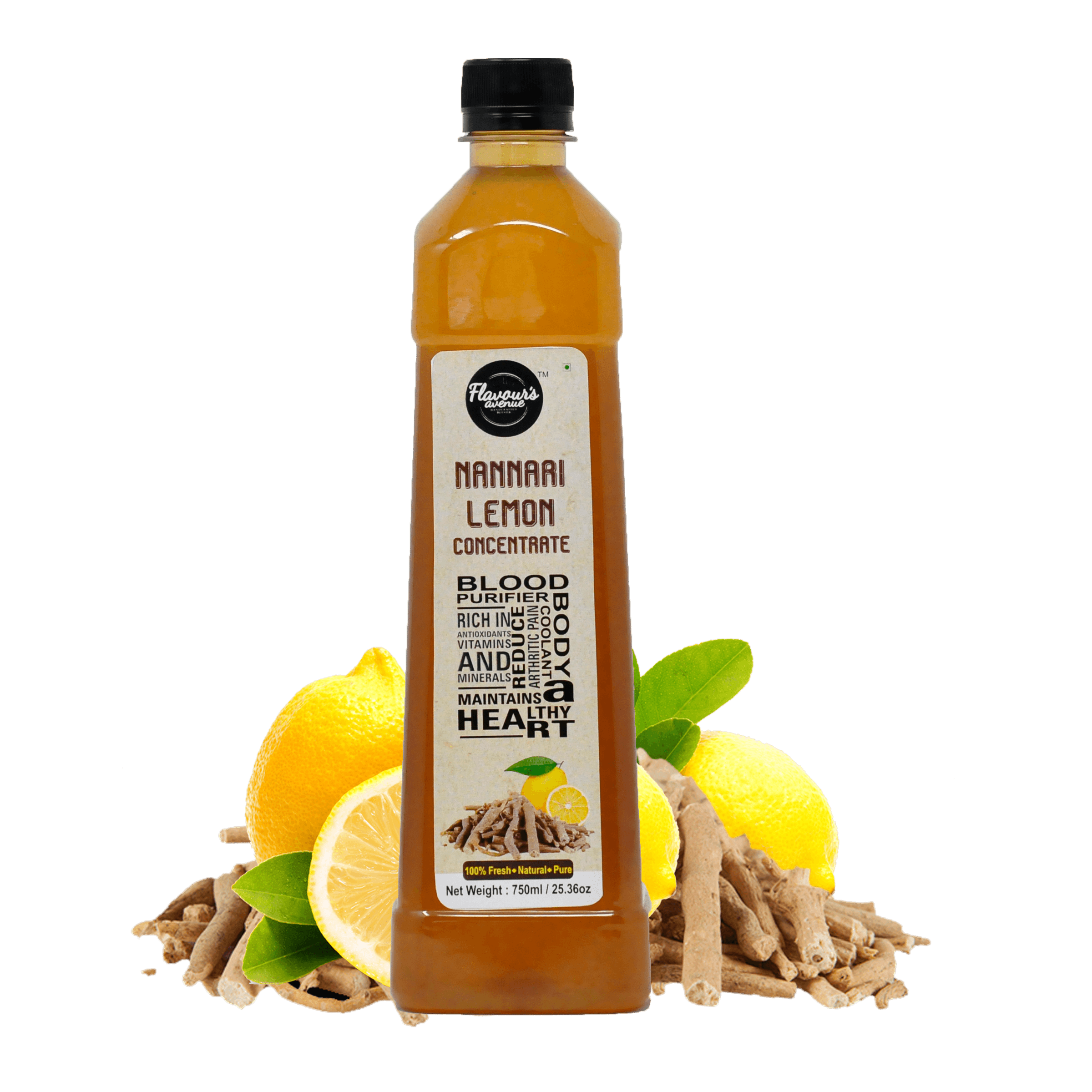 Flavours Avenue Nannari Lemon Concentrate 750ml