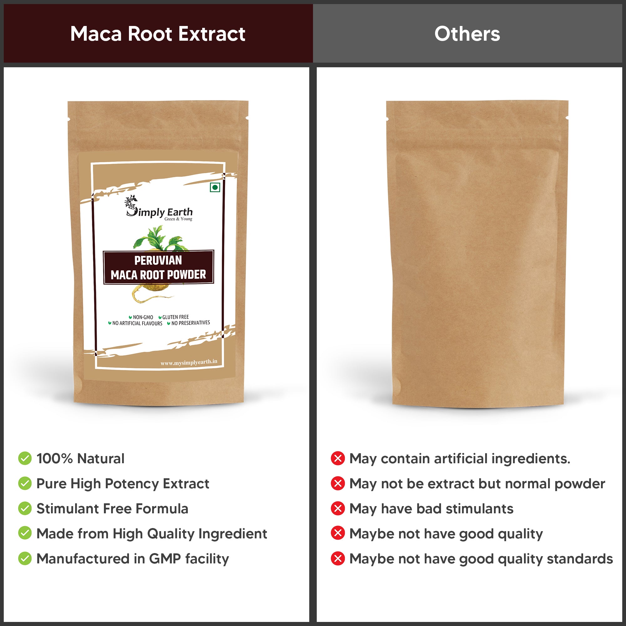Simply Earth Peruvian Maca Root Powder -100 GM