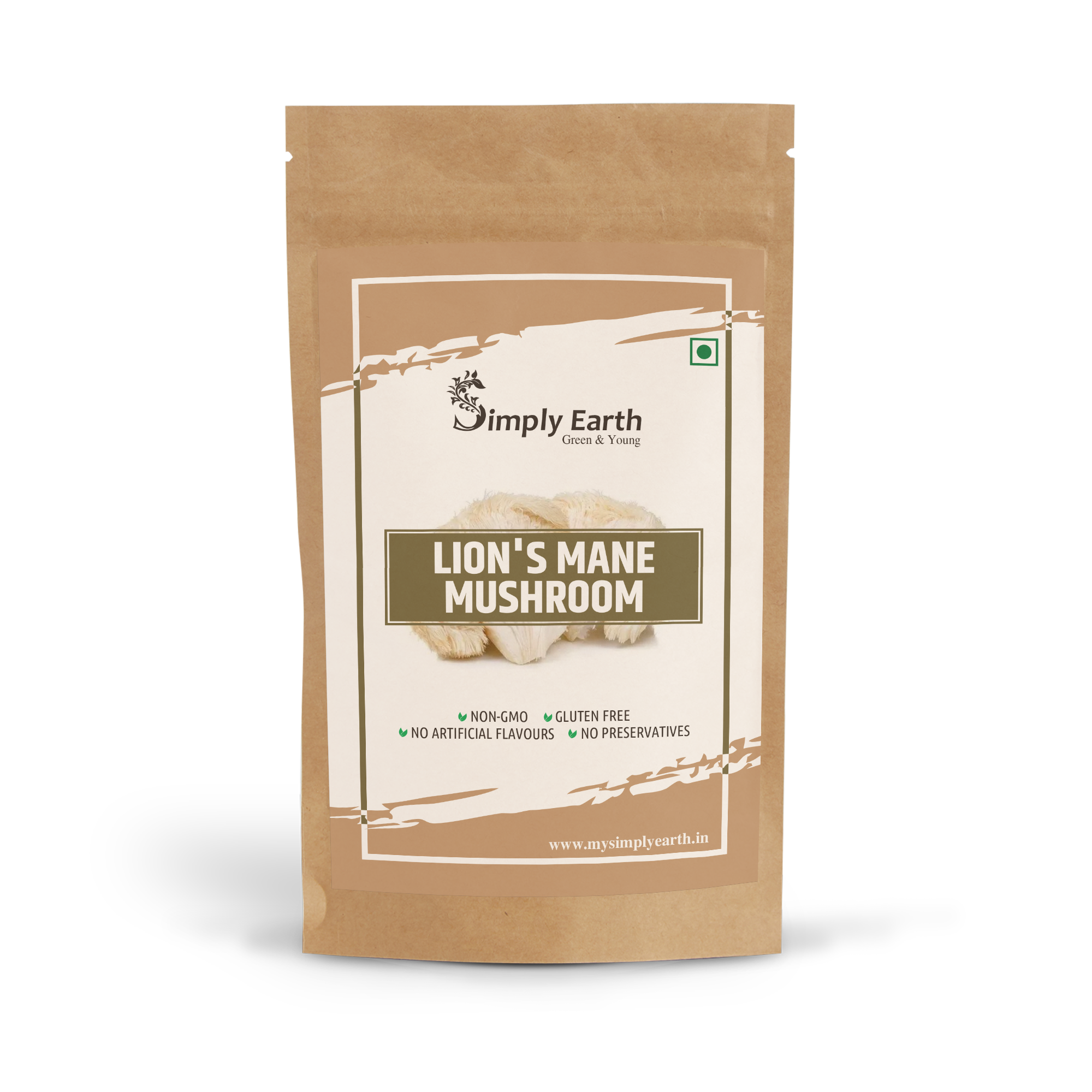 Simply Earth Lion's Mane Mushroom Extract Powder 10:1 - 60GM