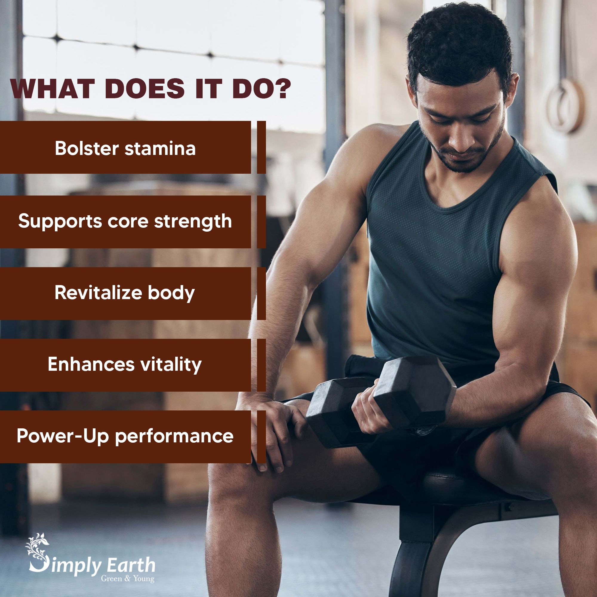 Simply Earth Organic Safed Musli Root Powder - 100 GM