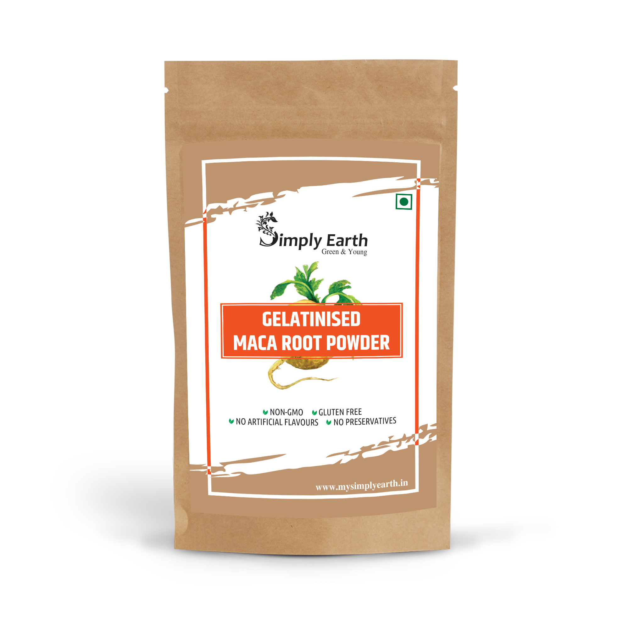 Simply Earth Gelatinized Peruvian Yellow Maca Root Powder - 95 GM