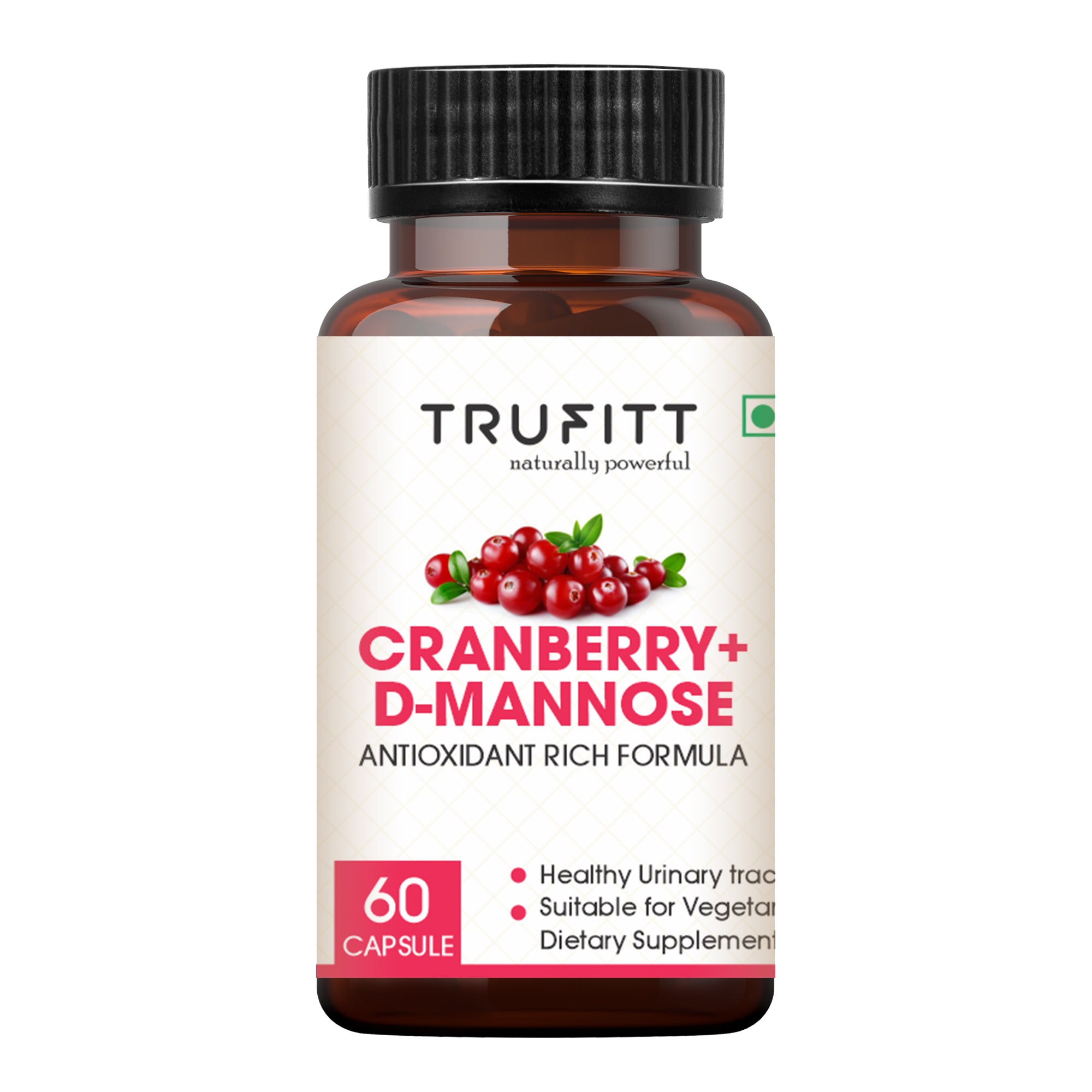 Trufitt Nutrition Trufitt Cranberry + D-Mannose Antioxidant - 60 Capsules