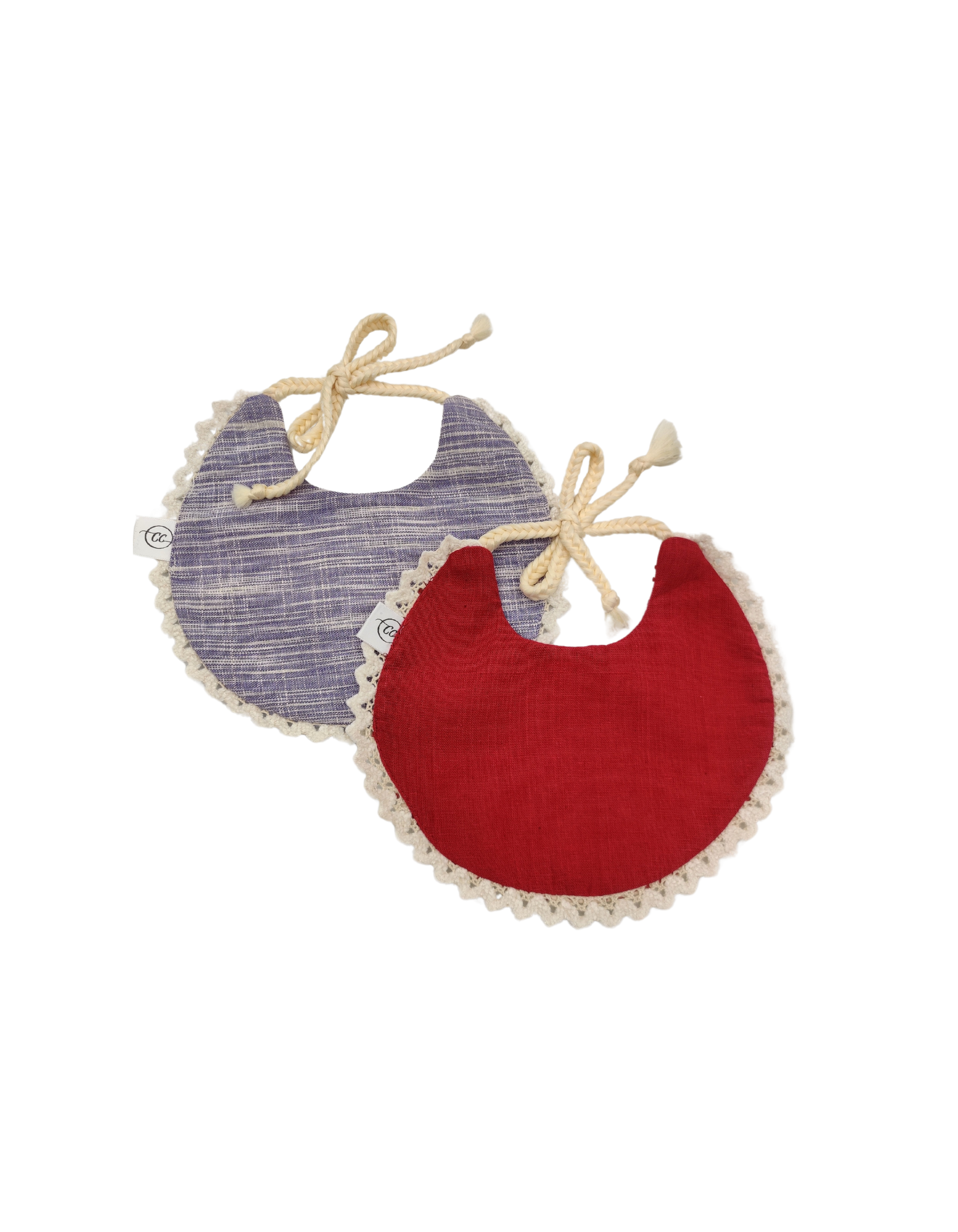 Cuddle Care New Born Revisible Cloth Bib Set/Drool bib/ Washable -Very Berry