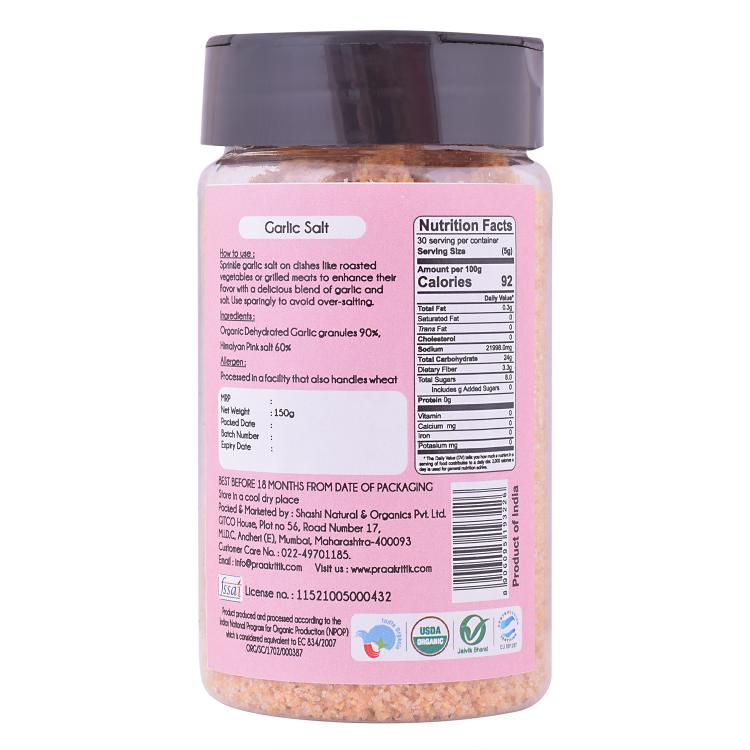 Praakritik Natural Garlic Salt 100G
