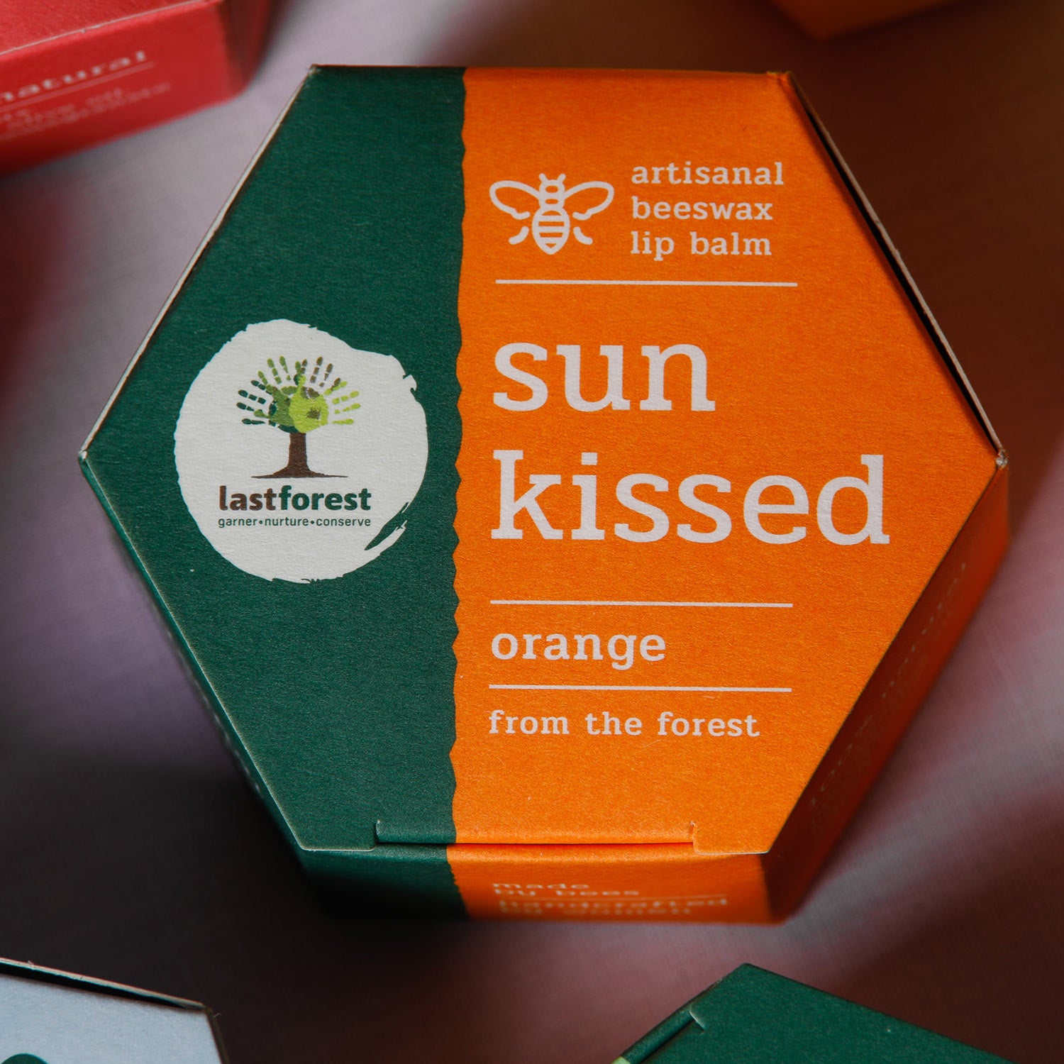 Last Forest Artisanal, Handmade Beeswax Lip Balm Orange