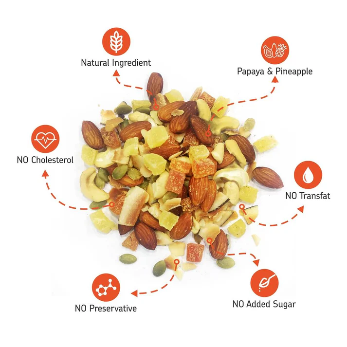 EAT Anytime Healthy Trail Mix with Papaya & Pineapple - 200g
