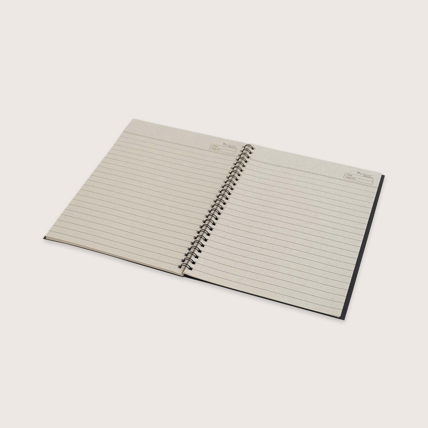 Packmate Spiral Notebook - (Pack of 5) Made From 100% Recycled Paper ( cover design: Origami Elephant )