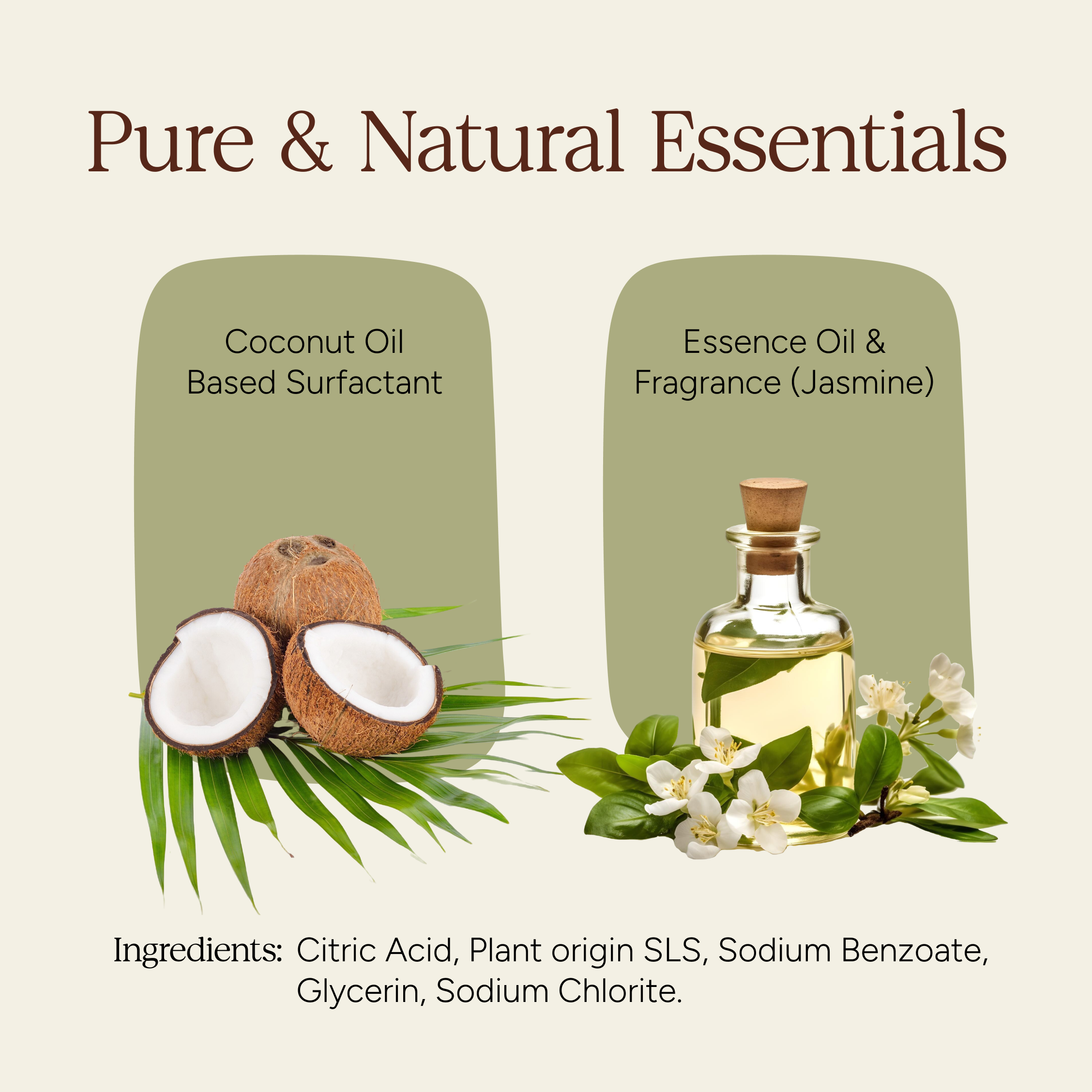 Soil Origin Powder to Liquid Handwash (Jasmine), Toxic Free, Makes 250 Ml