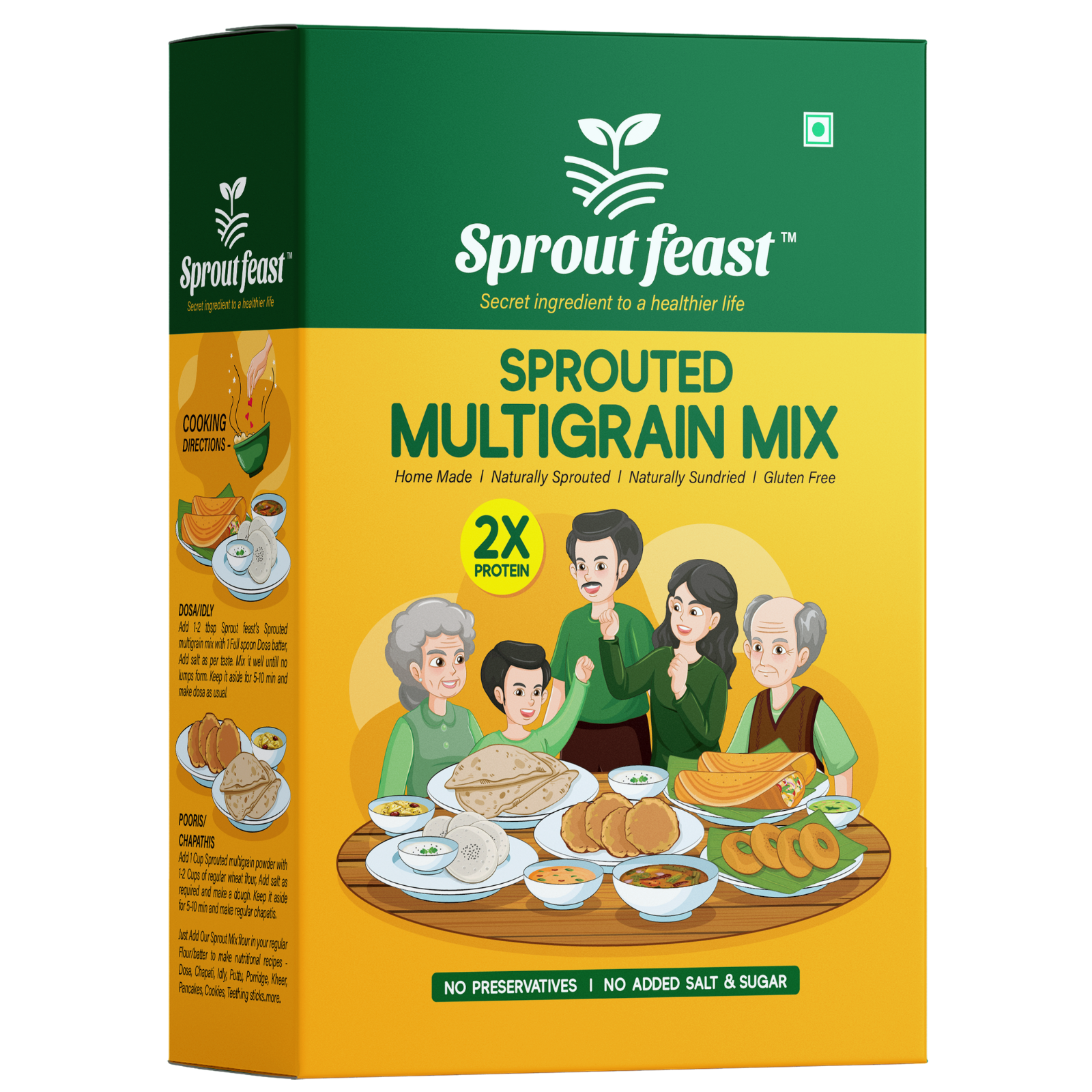 Sprout Feast Sprouted Multigrain Add on Mix Flour 500g