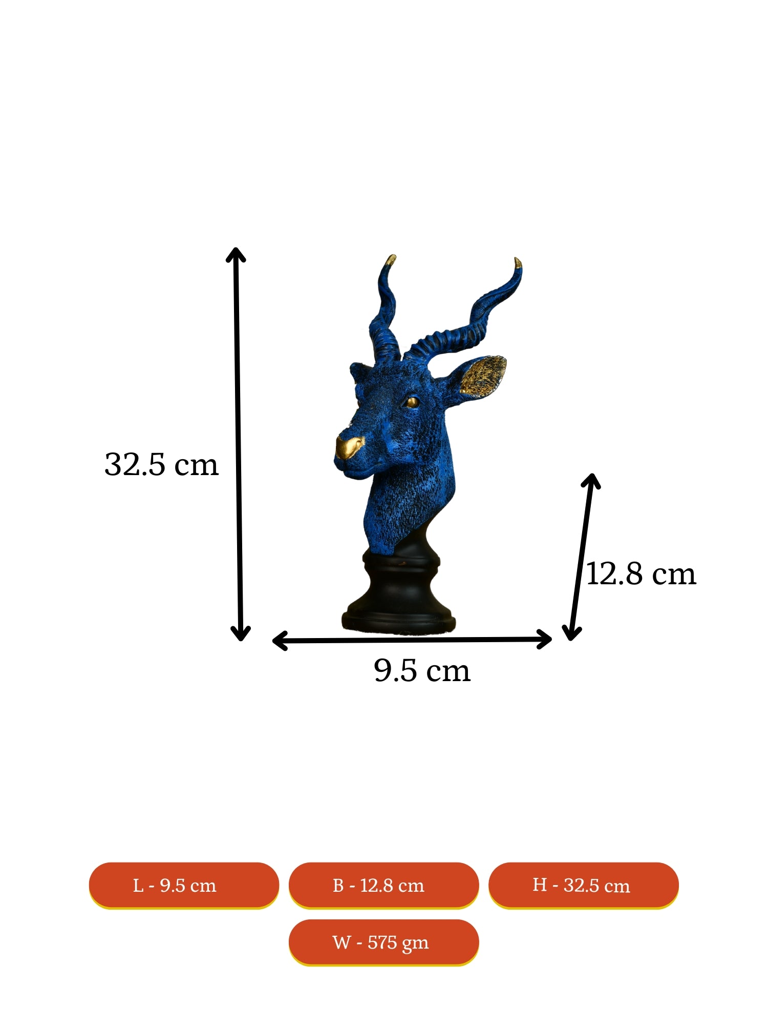 Sowpeace Resin Deer Bust