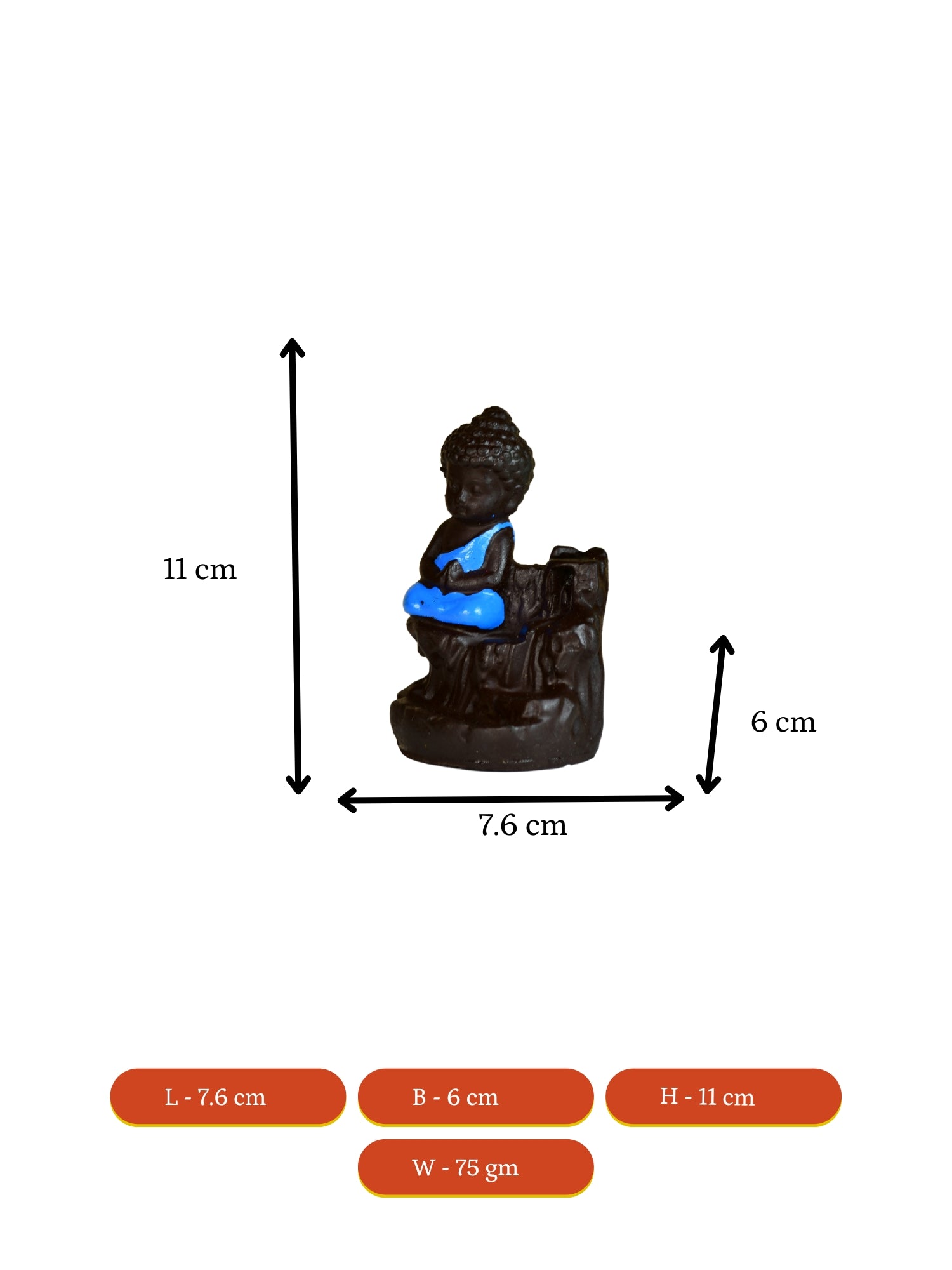 Sowpeace Blue Buddha Smoke Decor