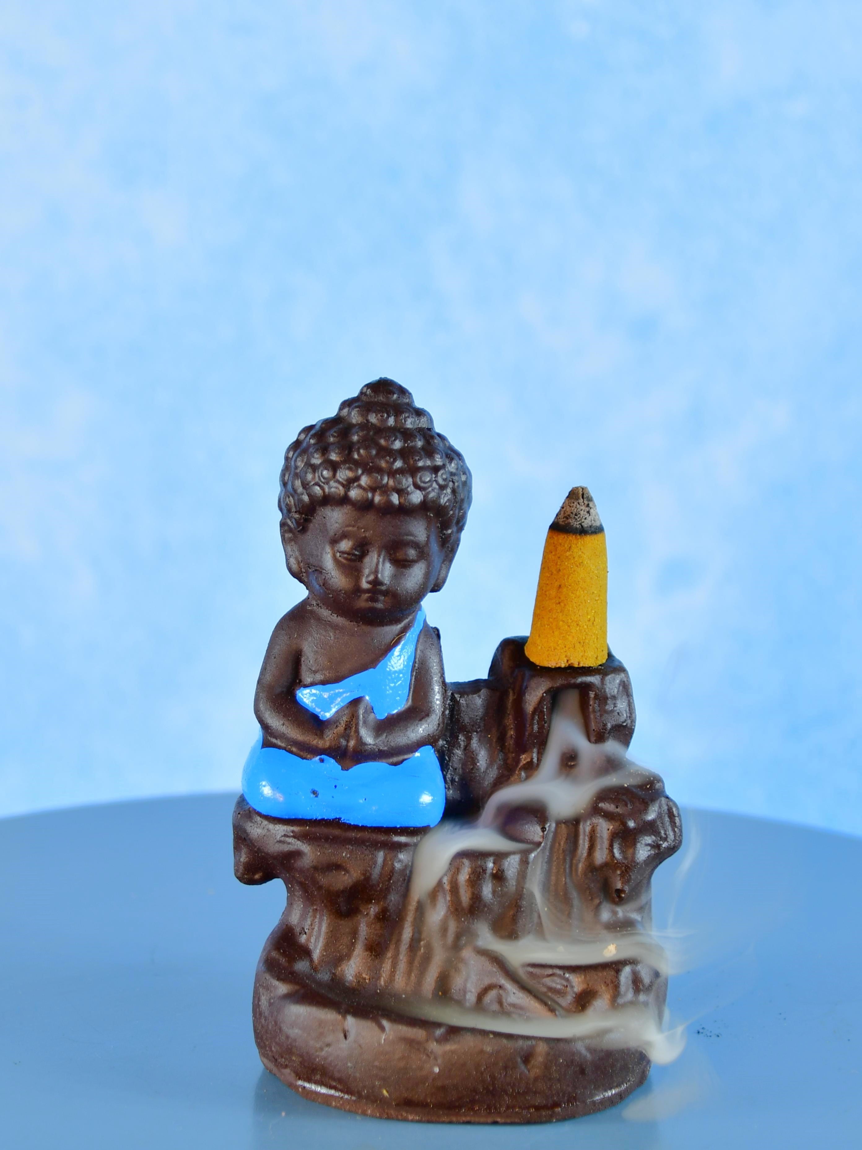 Sowpeace Blue Buddha Smoke Decor