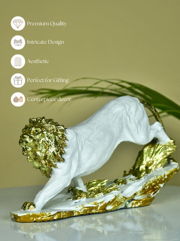 Sowpeace Resin Leaping Lion