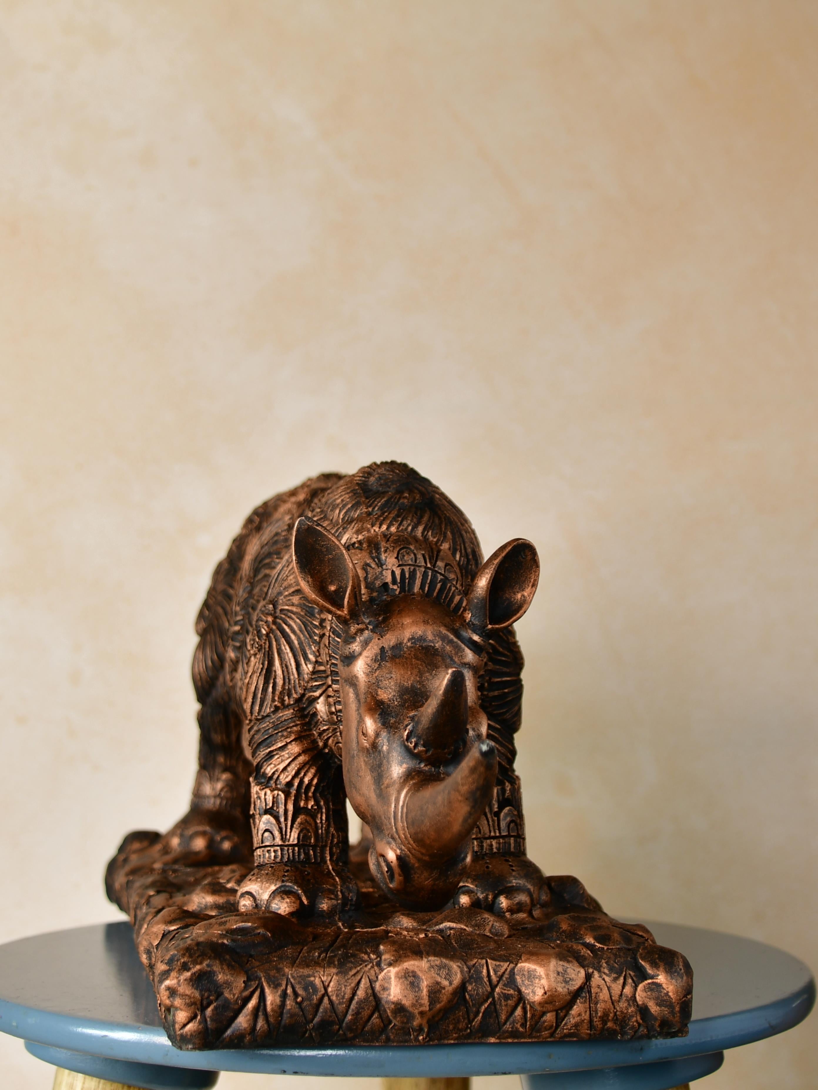 Sowpeace Resin Rhino Decor