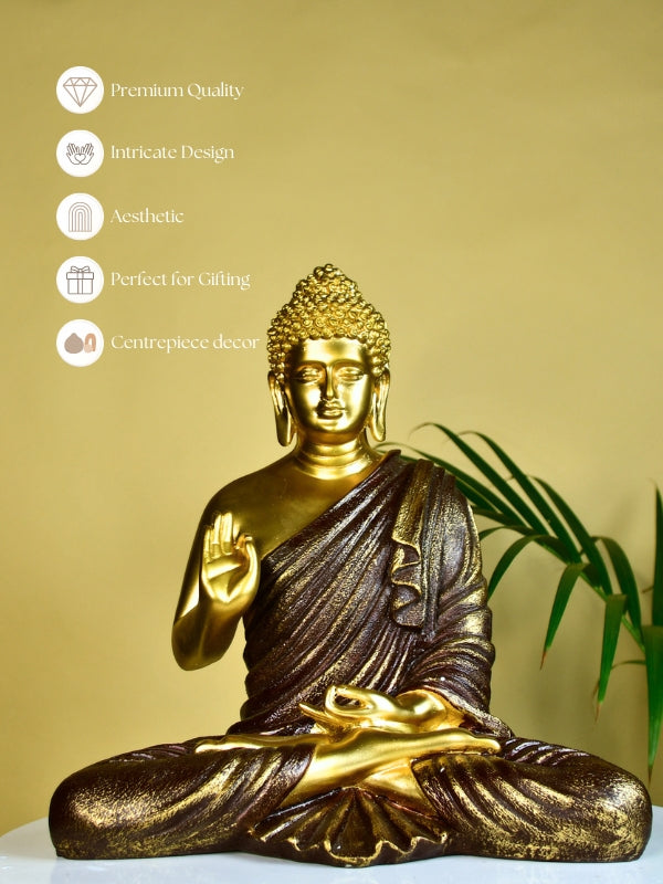 Sowpeace Resin Buddha Decor