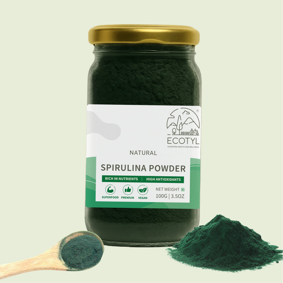 Ecotyl Spirulina Powder | Superfood | High Protein & Nutrients | 100g