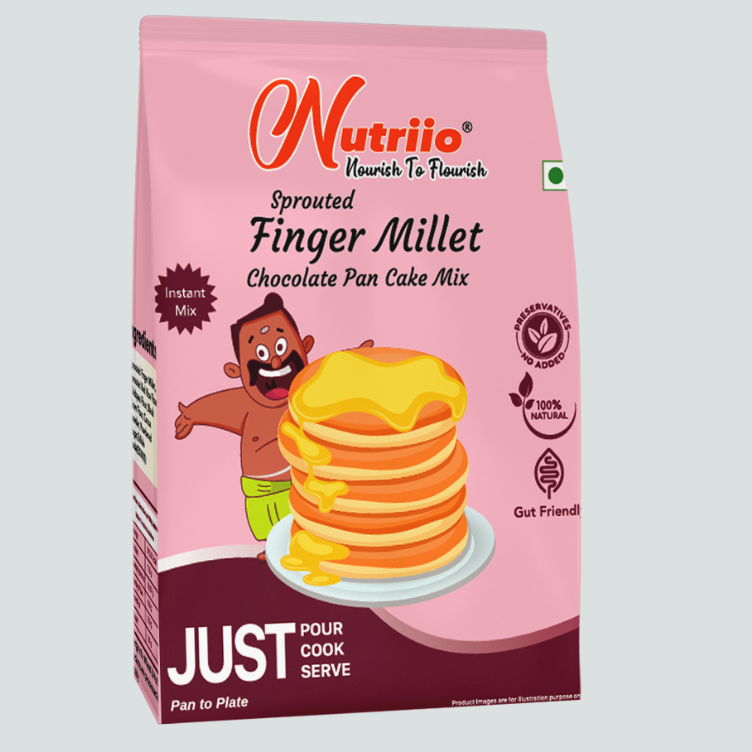 Nutriio Sprouted Finger Millet Pancake (Chocolate)