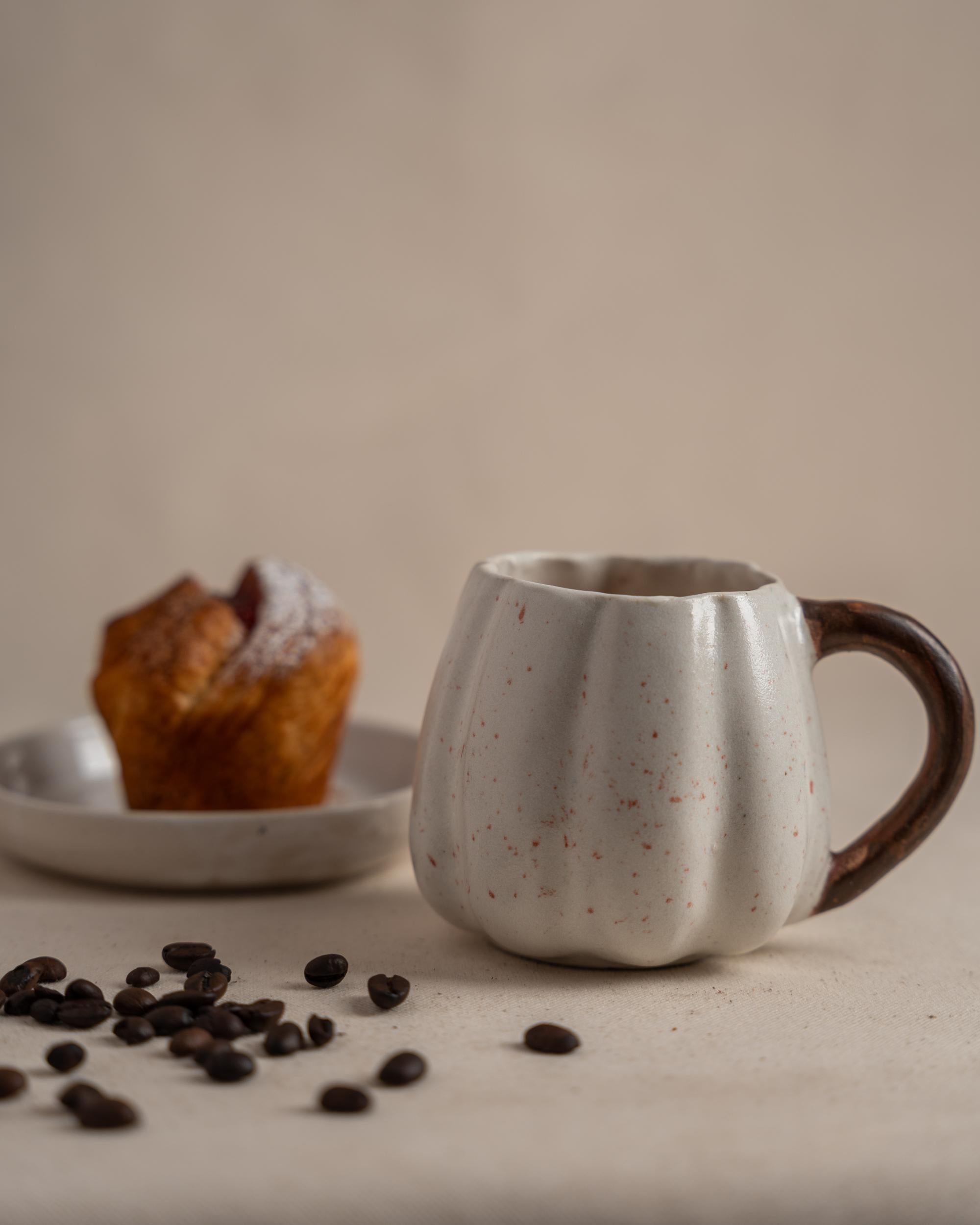 The Orby House Pumpkin Mug: White