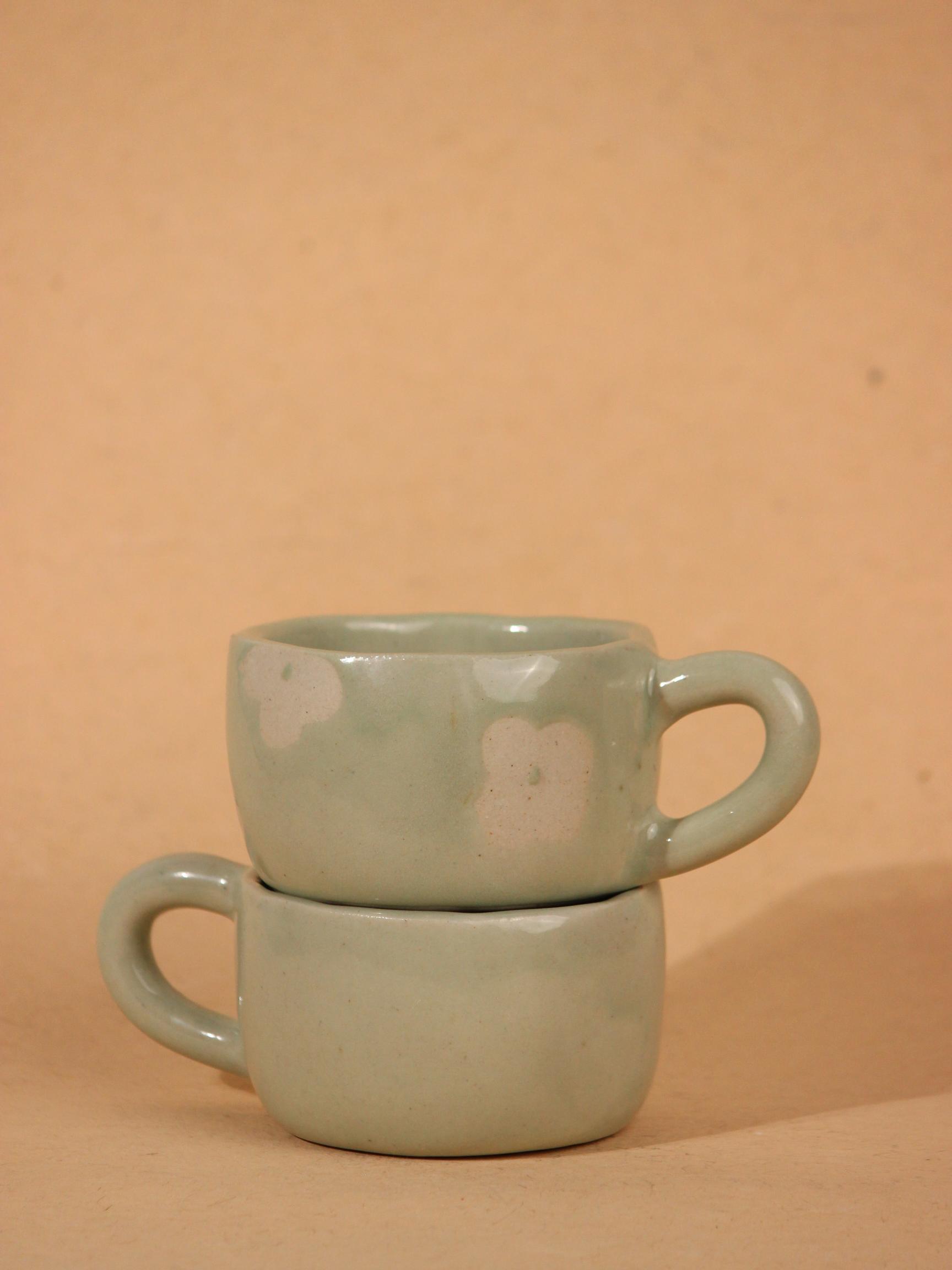 The Orby House Mint Daisy Mug, 250ml, w/o saucer