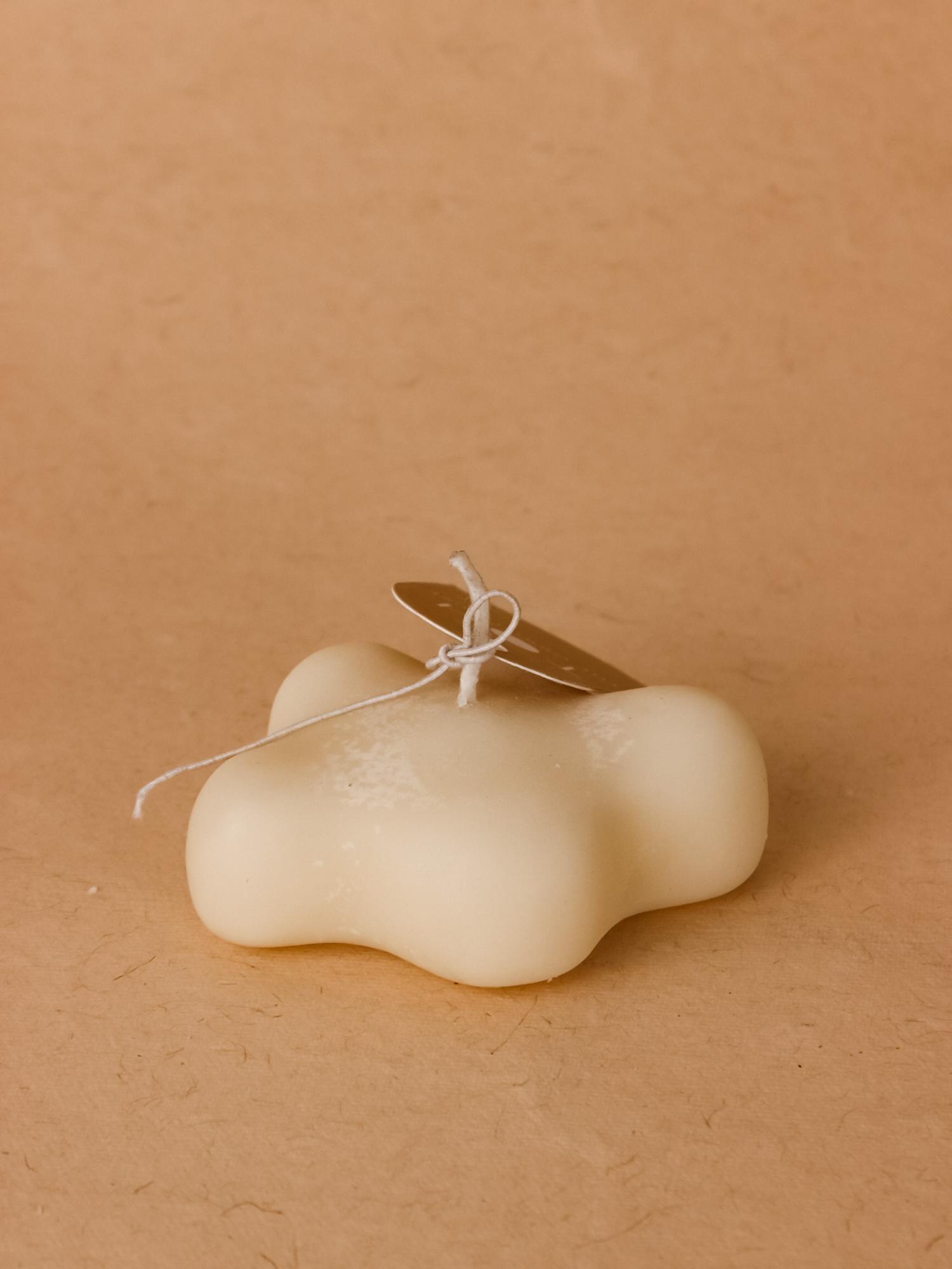 The Orby House Cloud Pillar Candle: Champagne Dream