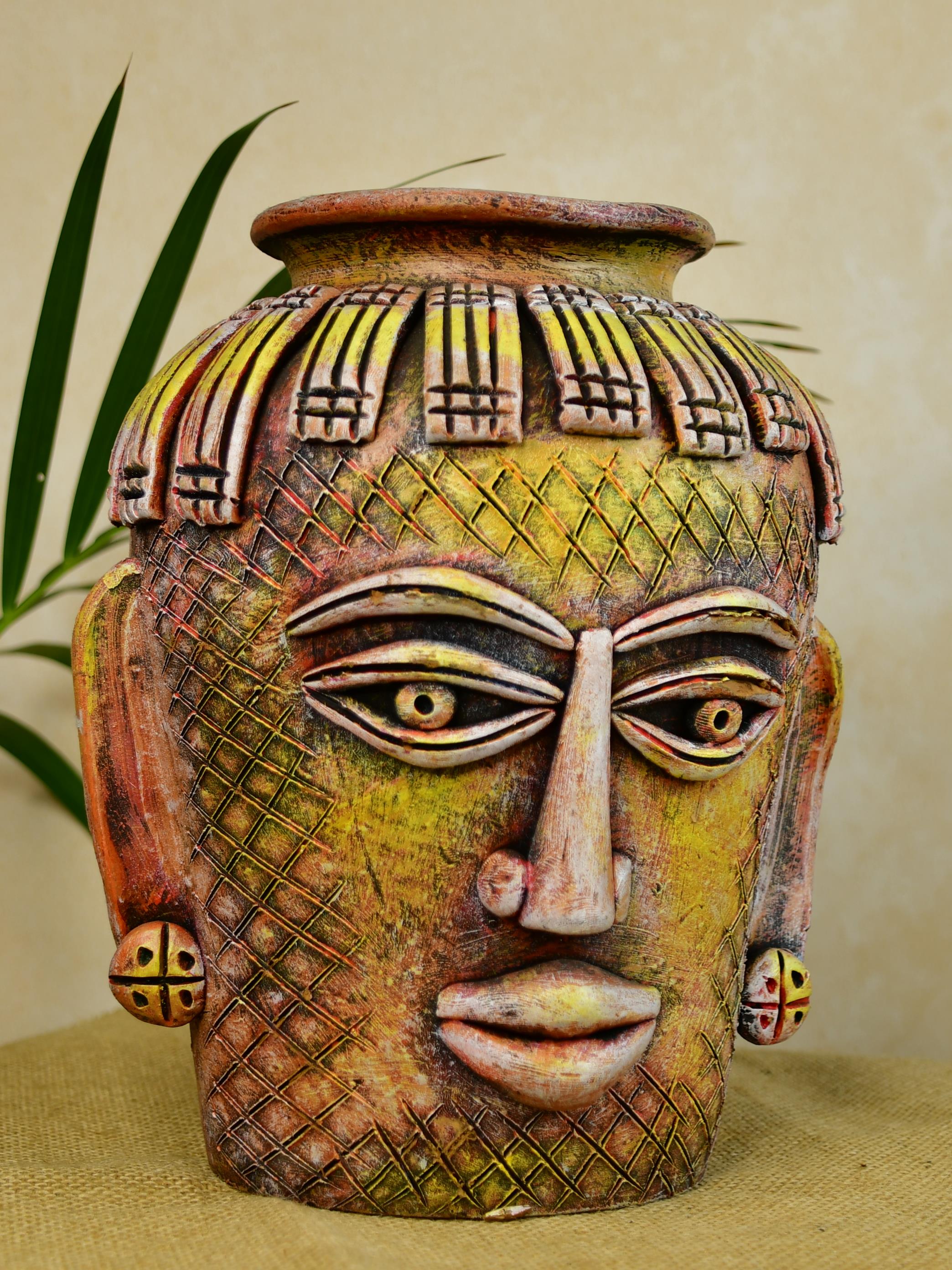 Sowpeace Terracotta Tribal Effigy Bloom