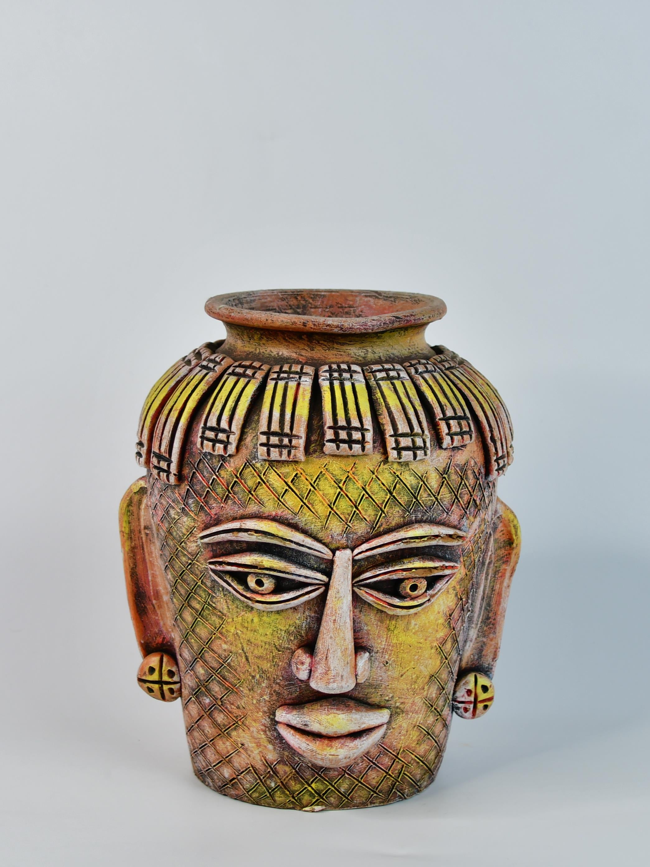 Sowpeace Terracotta Tribal Effigy Bloom