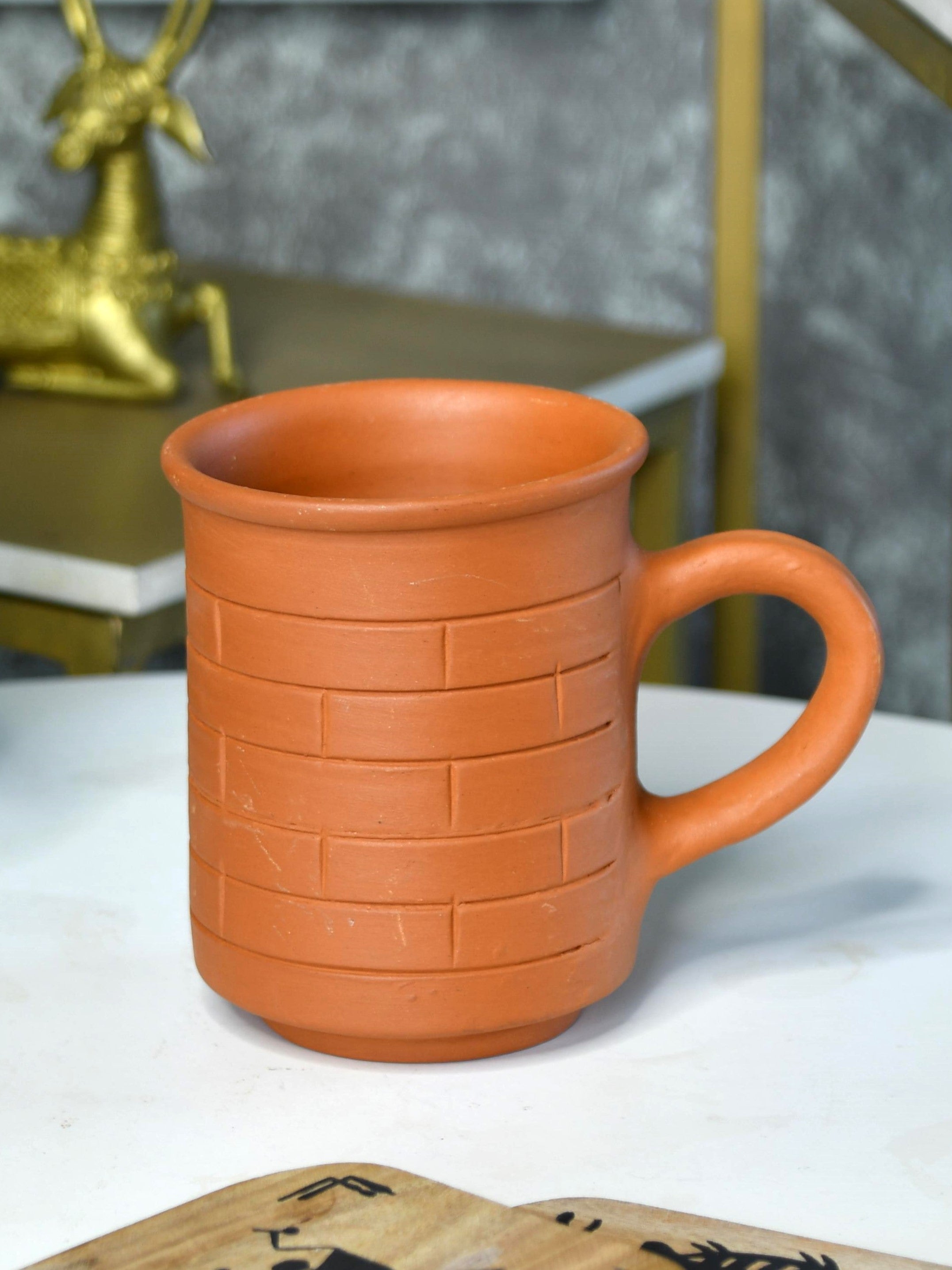 Sowpeace Premium Unglazed Terracotta imprinted Drink Mugs