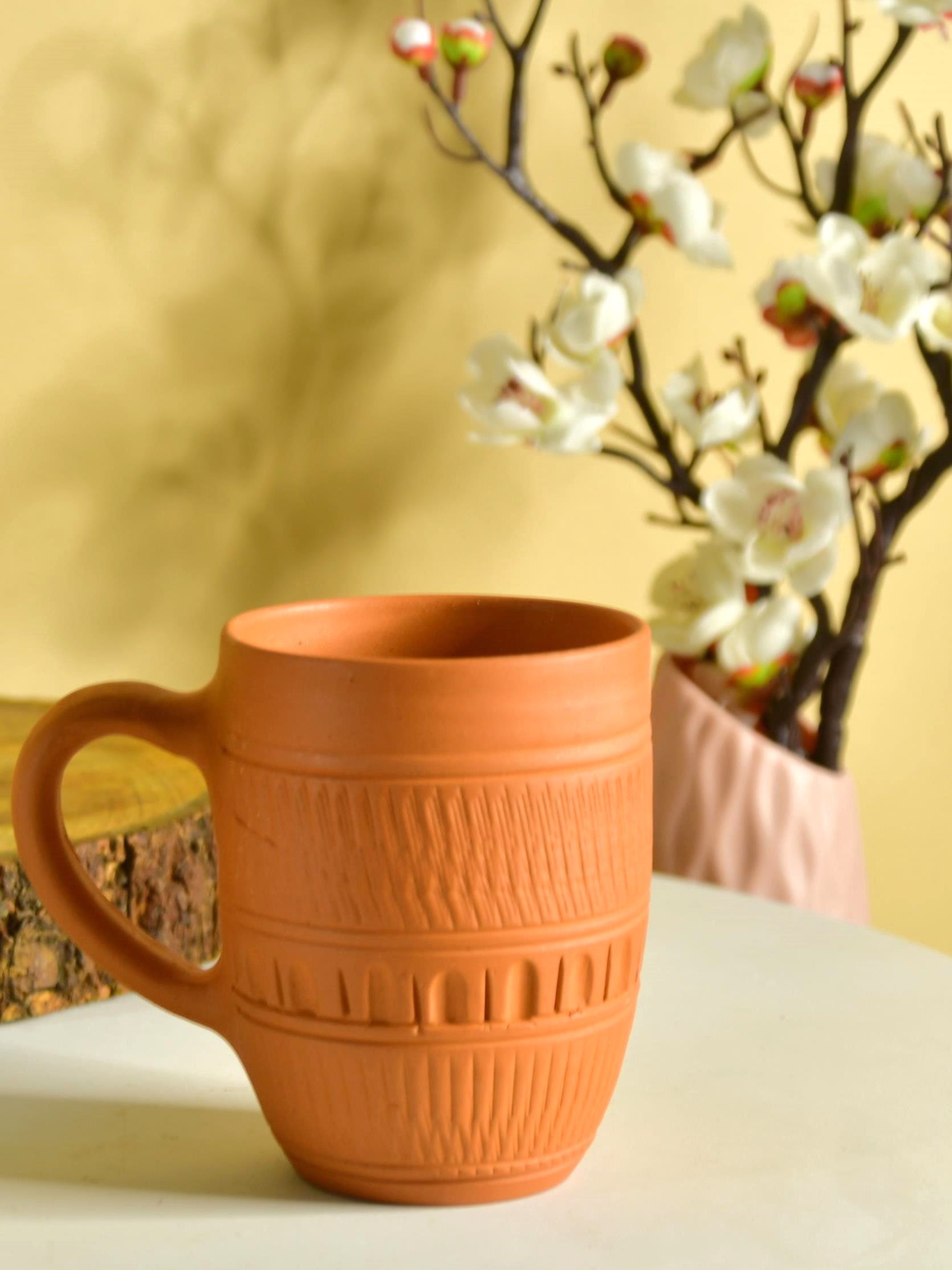 Sowpeace Premium Unglazed Terracotta Drink Mugs