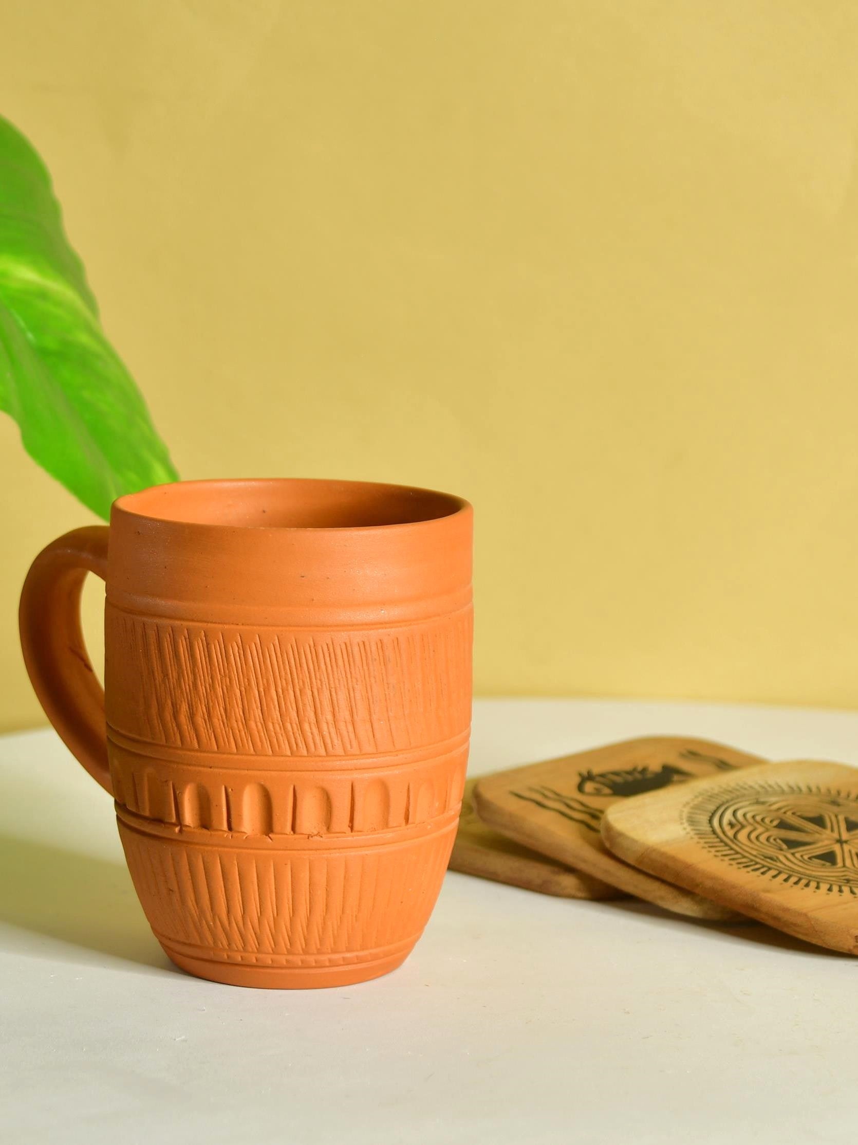 Sowpeace Premium Unglazed Terracotta Drink Mugs