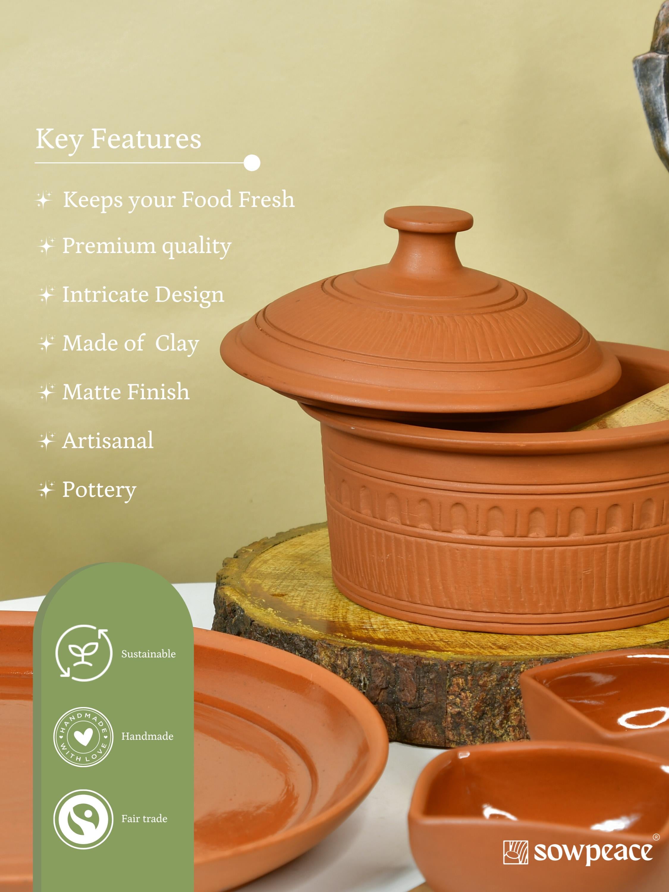 Sowpeace Premium Large Terracotta Food Serveware