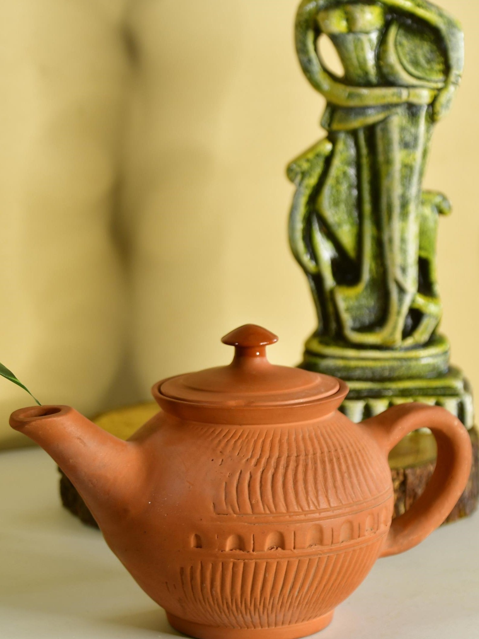 Sowpeace Premium Large Terracotta Kettle for Tea and Coffee