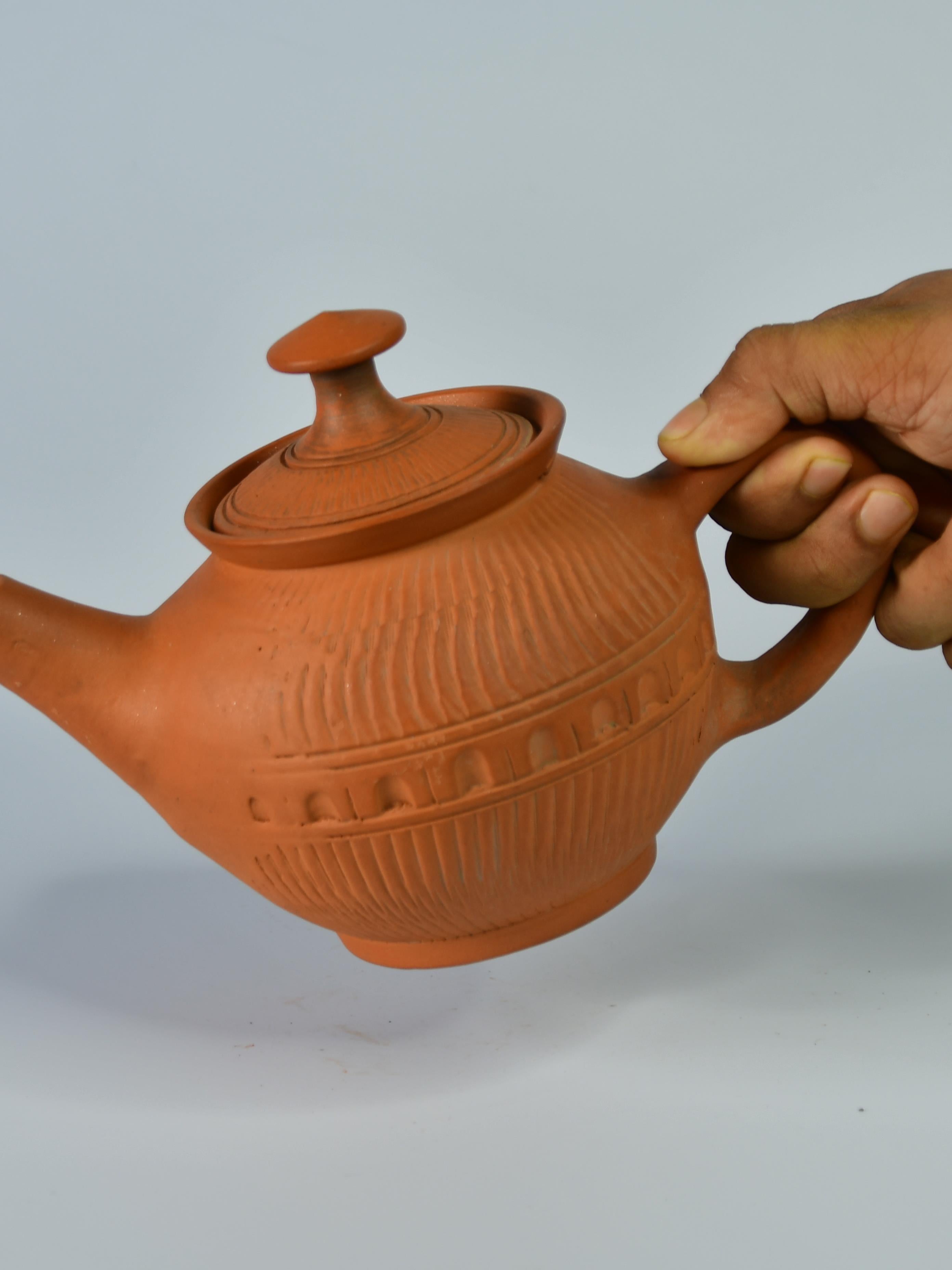 Sowpeace Premium Large Terracotta Kettle for Tea and Coffee