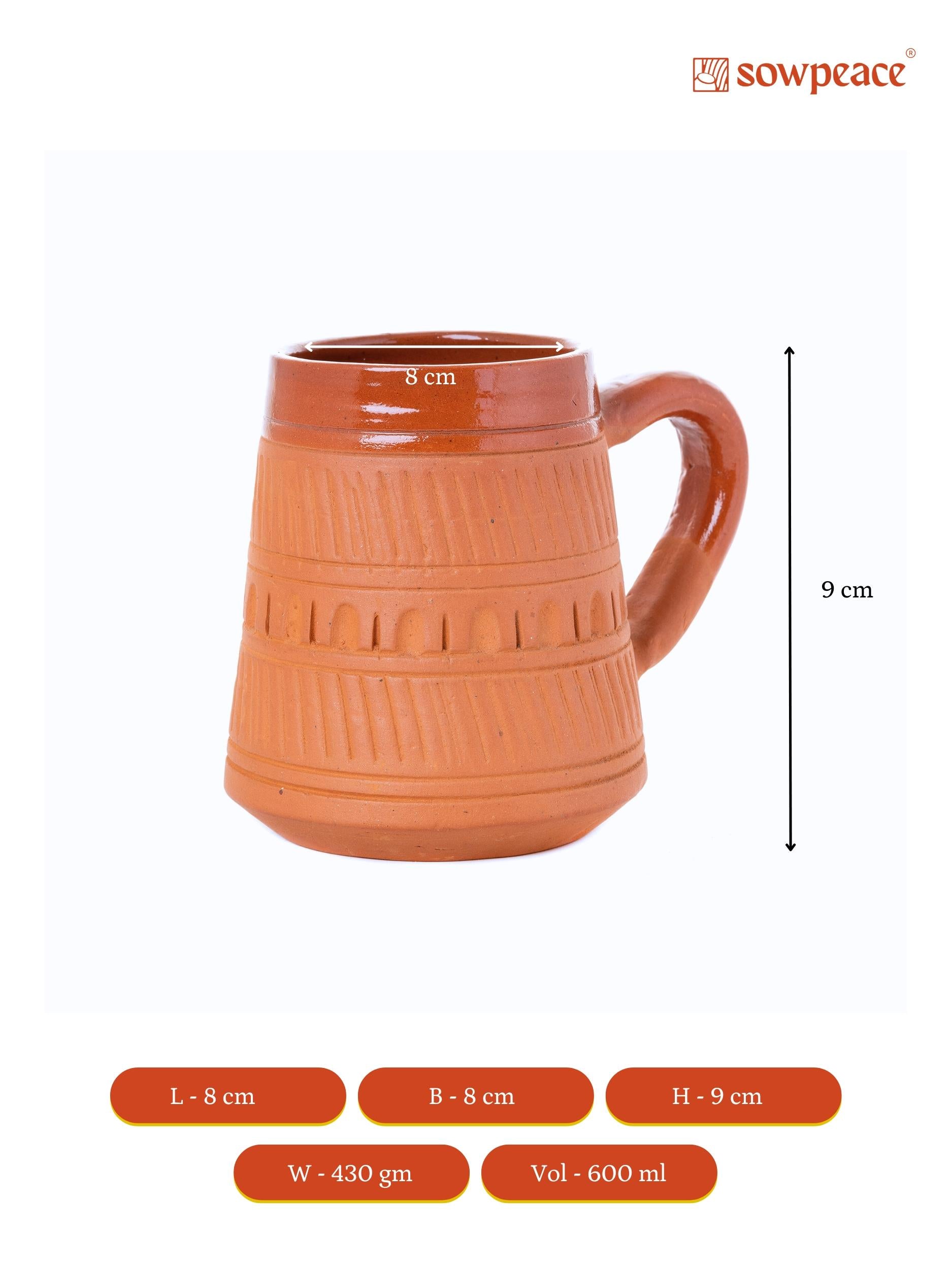 Sowpeace Traditional Terracotta Coffee mugs