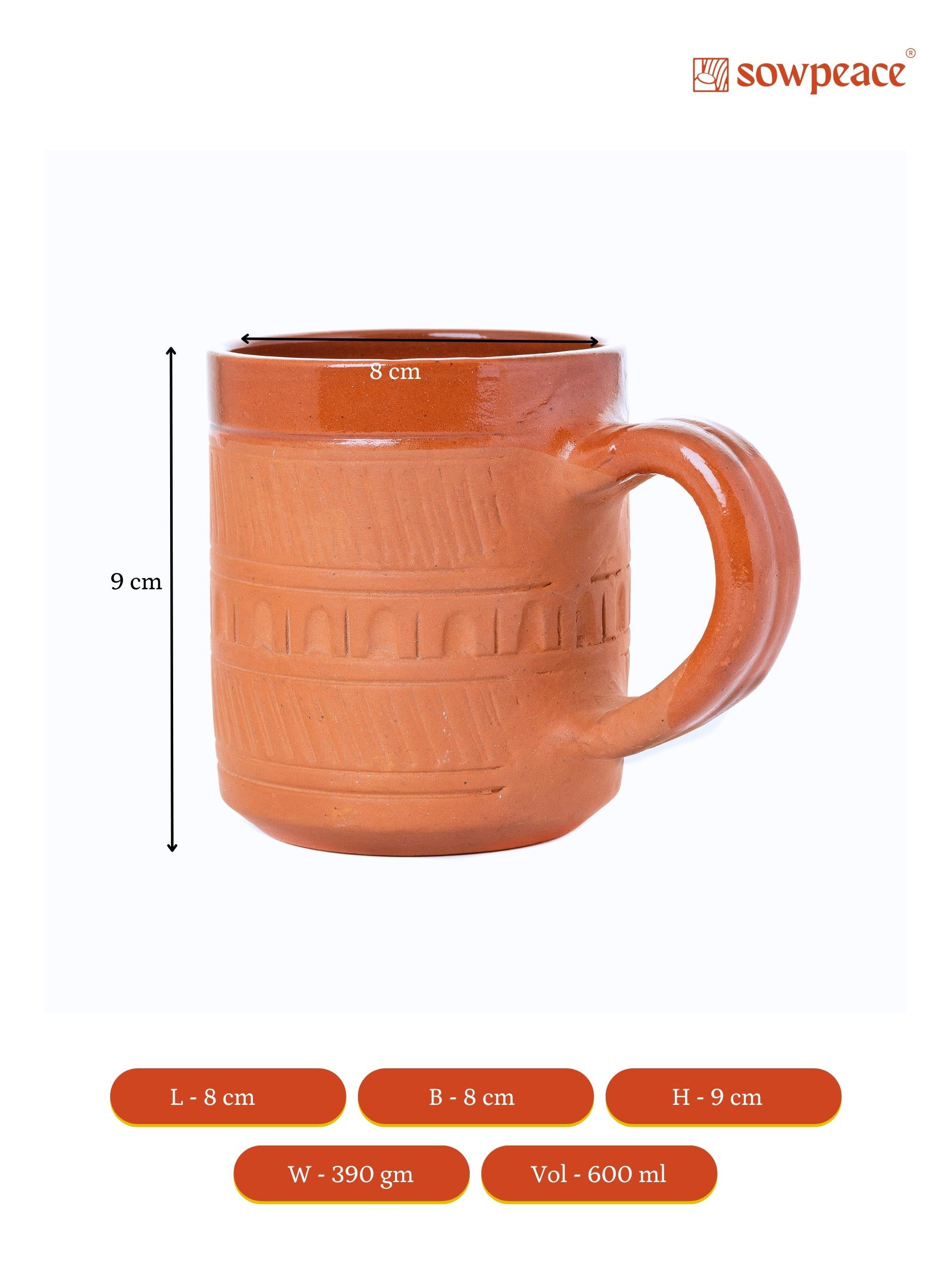 Sowpeace Traditional Terracotta Coffee mugs