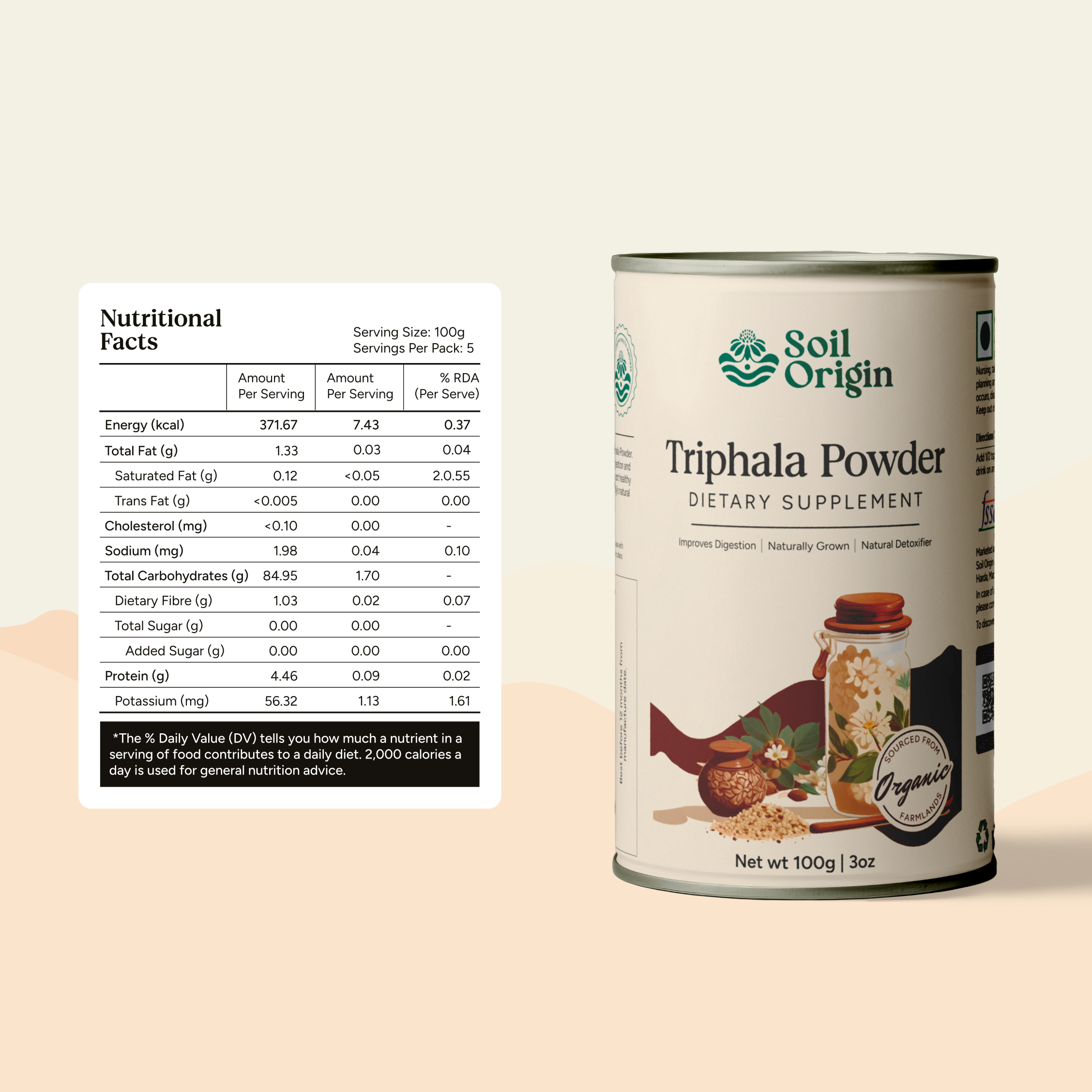 Soil Origin Triphala Powder - 100 Gm