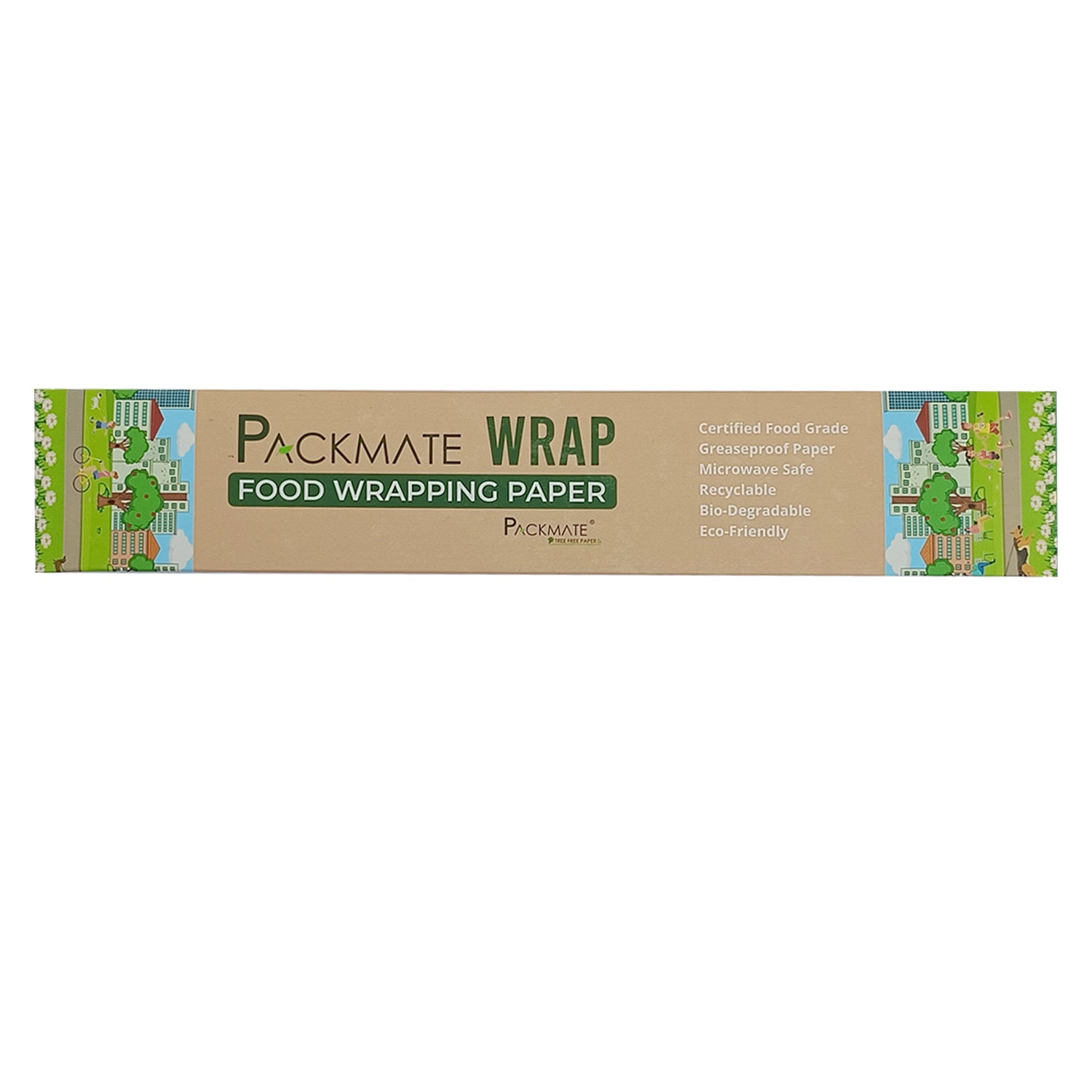 Packmate Food Wrapping Paper - Pack of 2 Rolls - 20 Meter per roll - Grease Resistant Paper