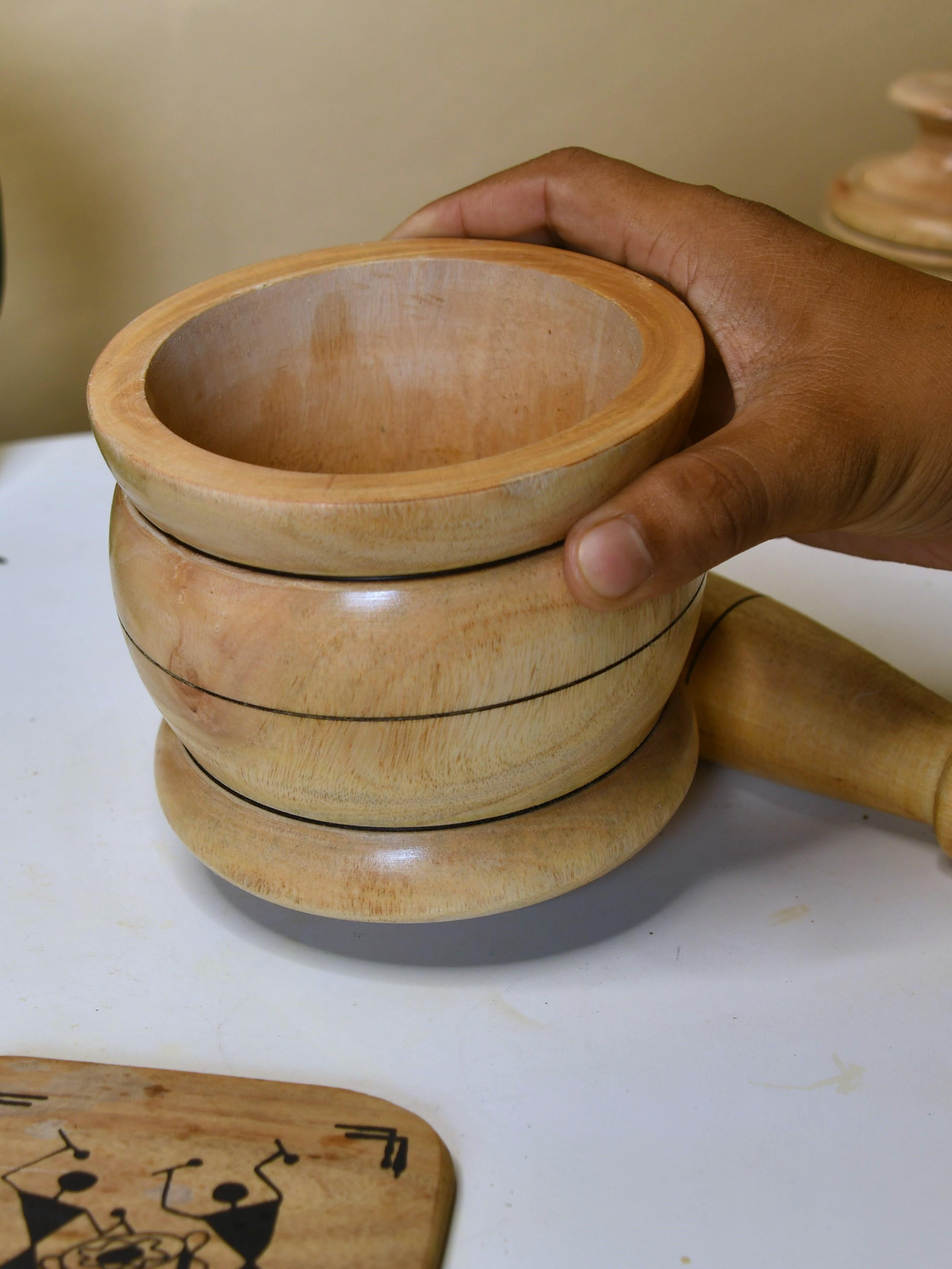 Sowpeace Premium Wooden Pestle for Precise Grinding