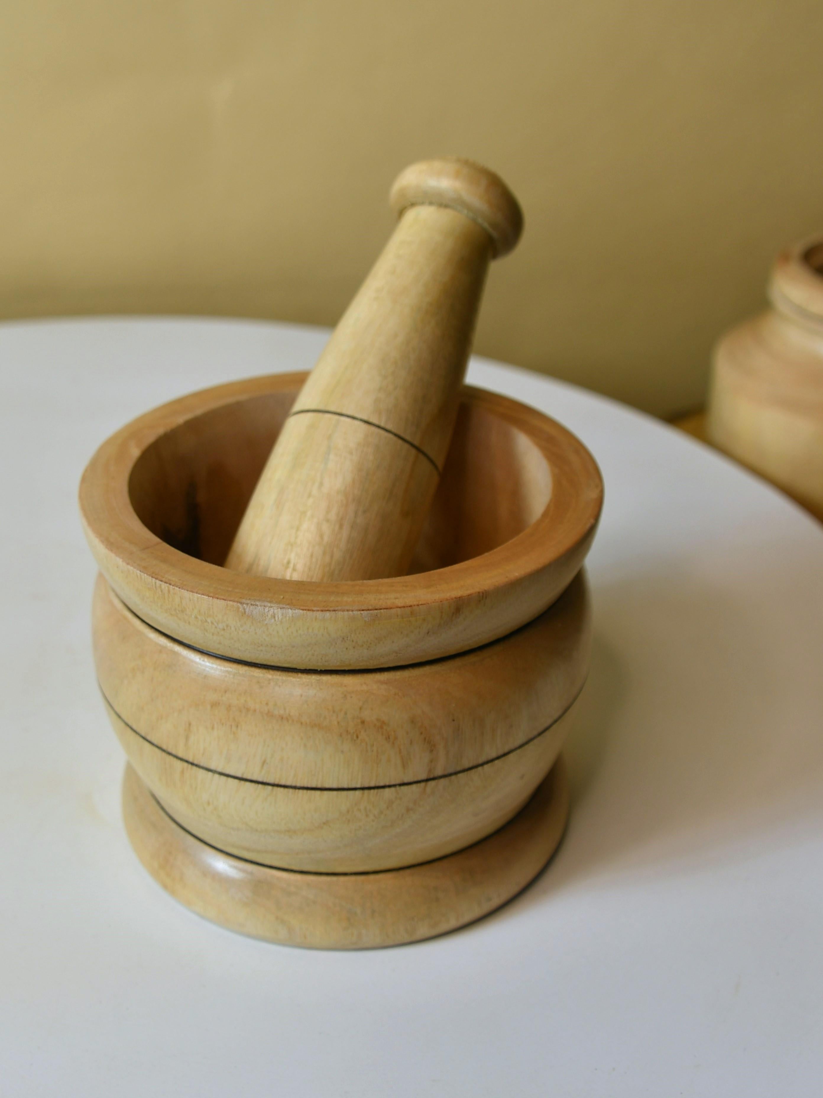 Sowpeace Premium Wooden Pestle for Precise Grinding