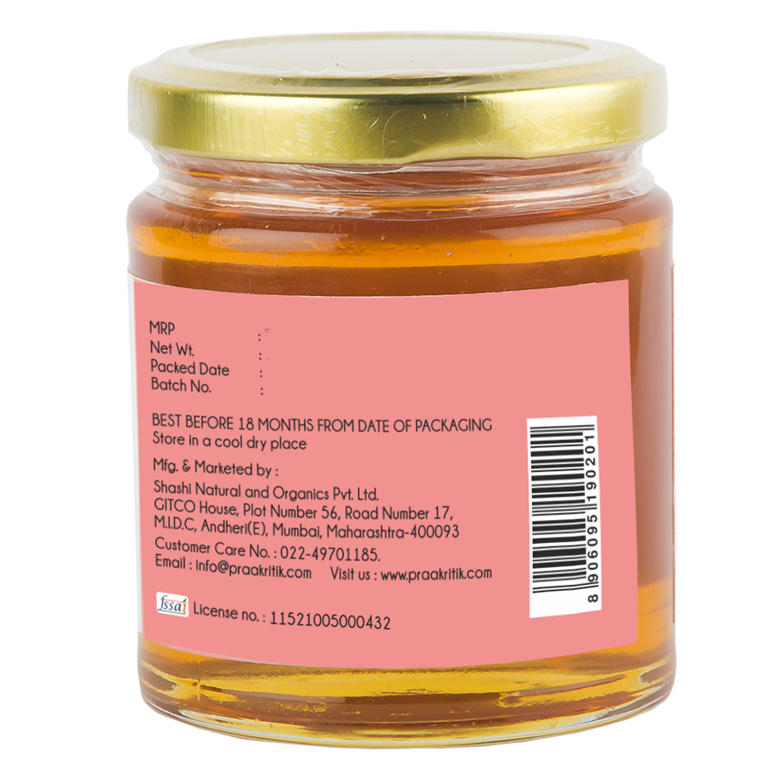Praakritik Natural Acacia Honey