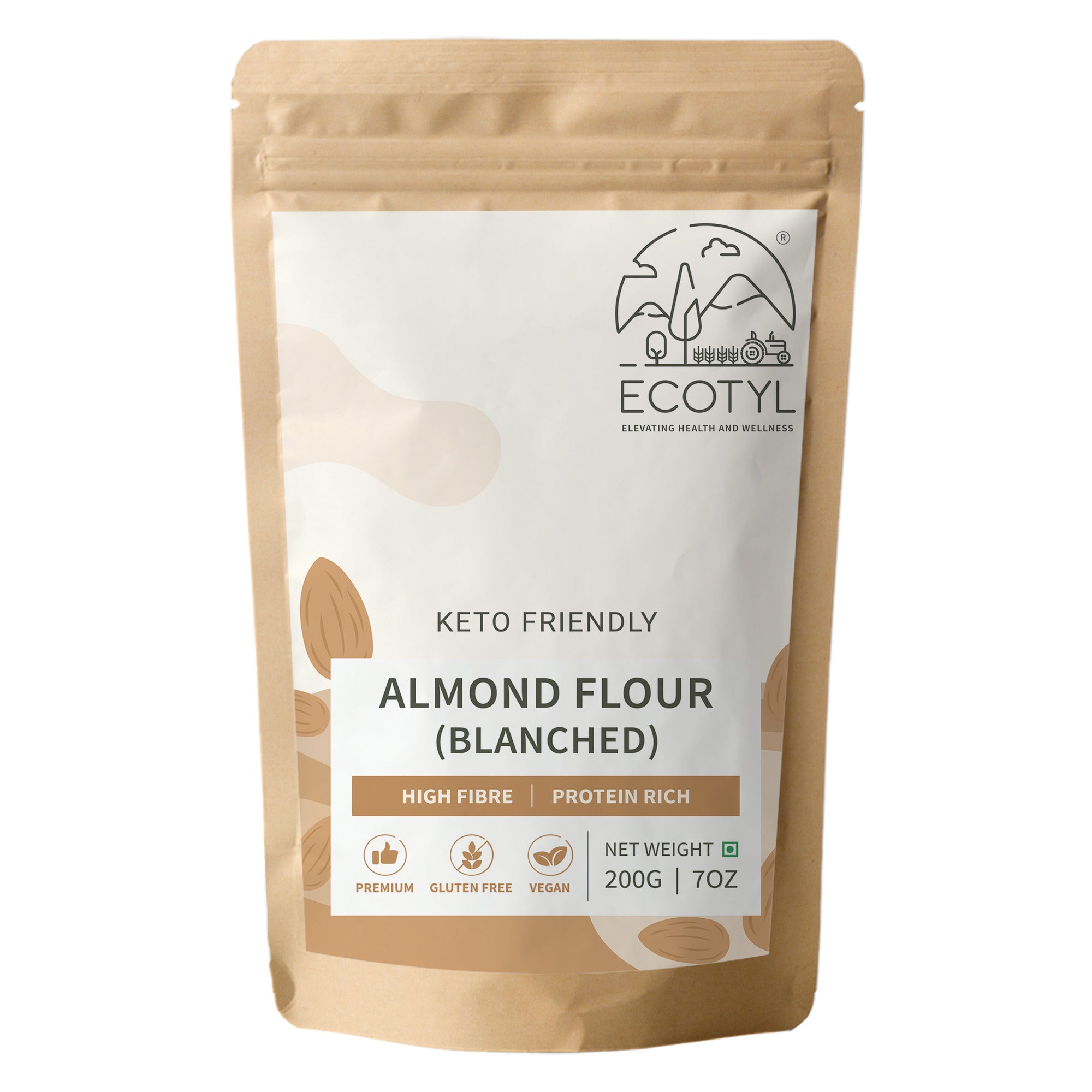 Ecotyl Natural Almond Flour (Blanched) - 200g