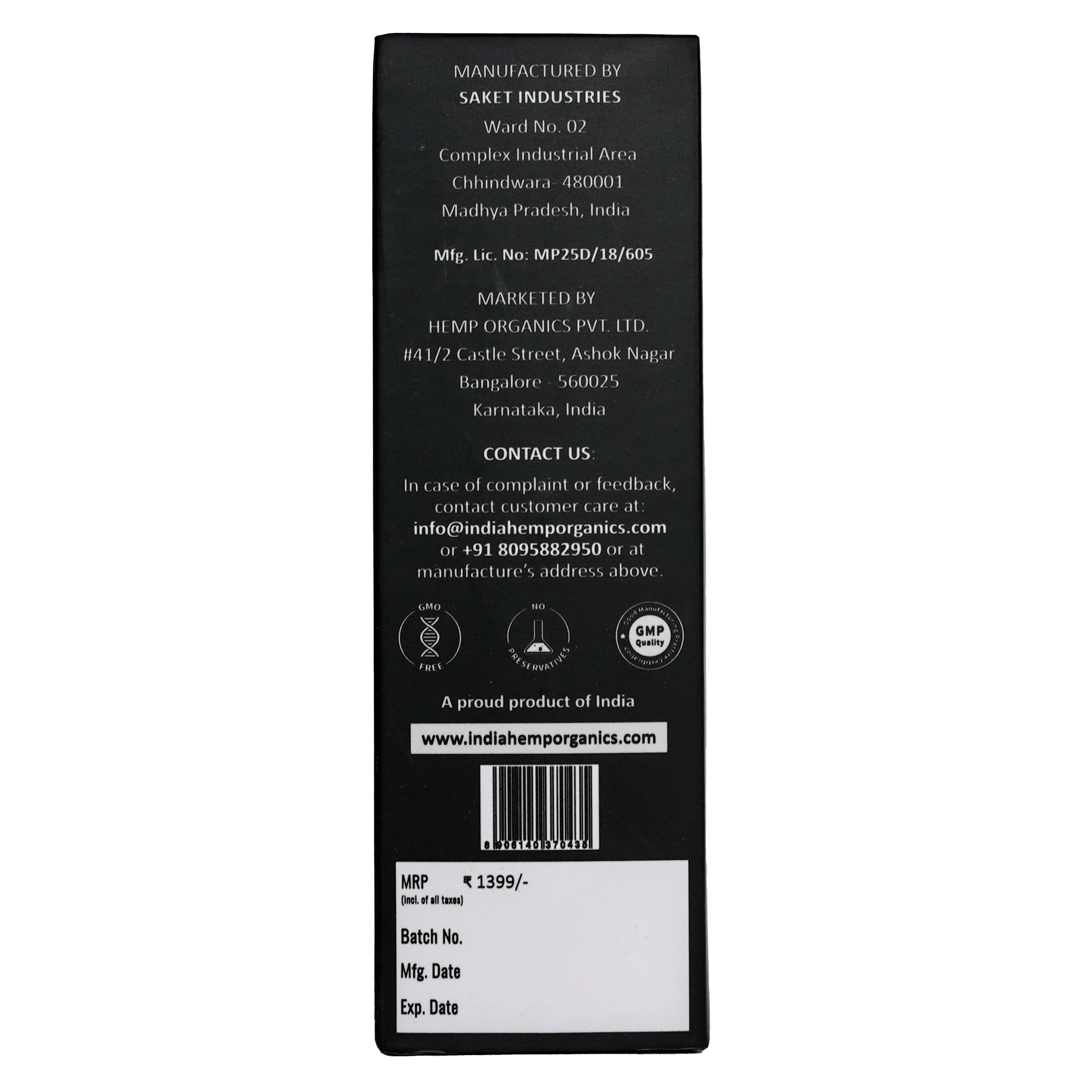 India Hemp Cannabliss Arthritis Relief 100ml